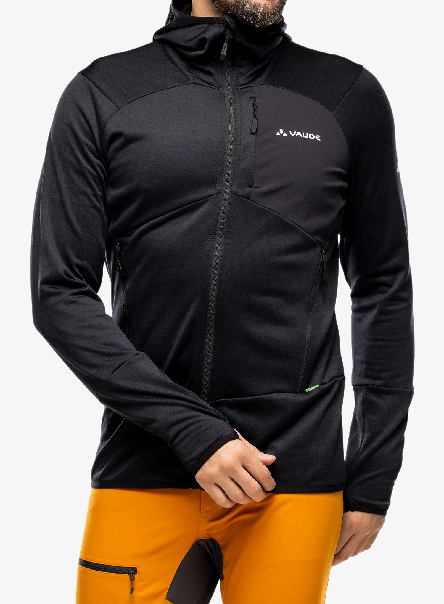 Fleece mikina Vaude Monviso Fleece Jacket II - black