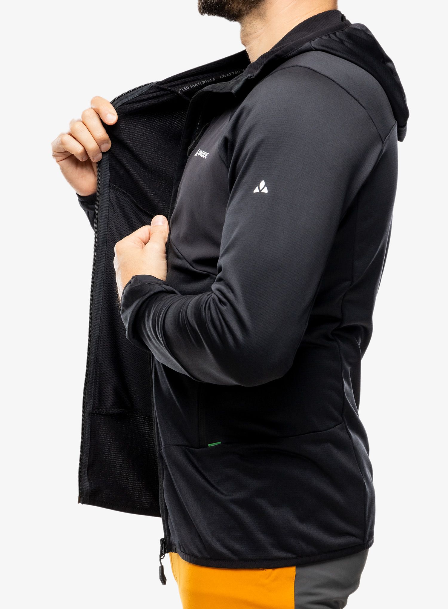 Fleece mikina Vaude Monviso Fleece Jacket II - black