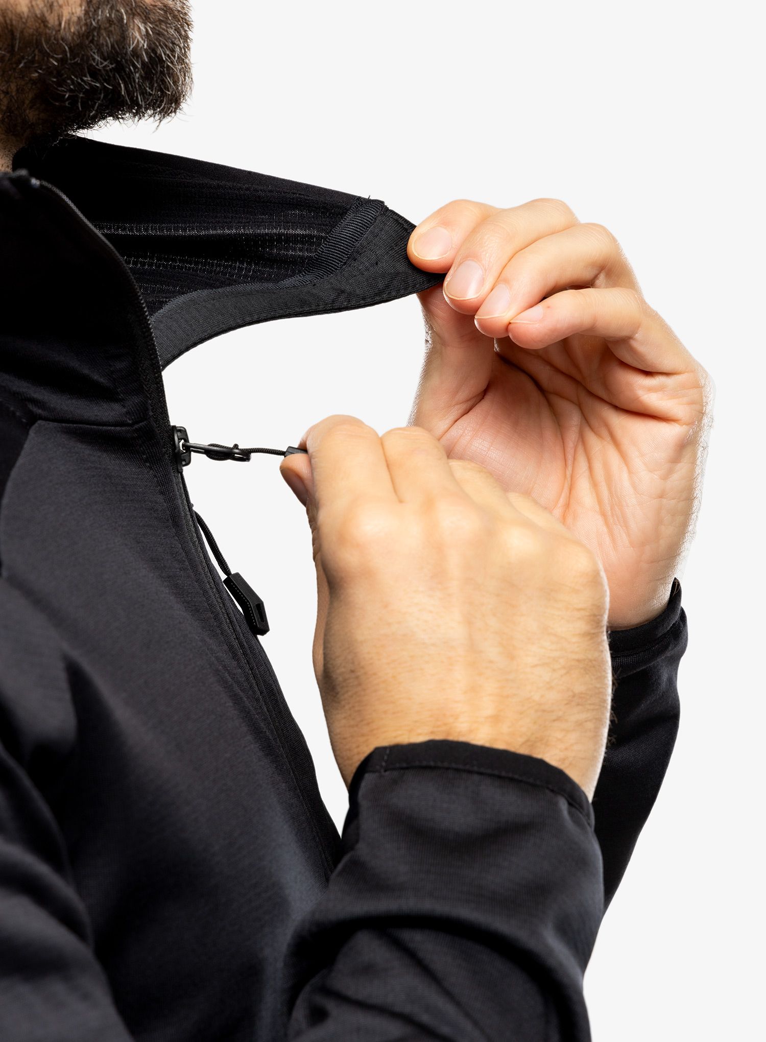 Fleece mikina Vaude Monviso Fleece Jacket II - black