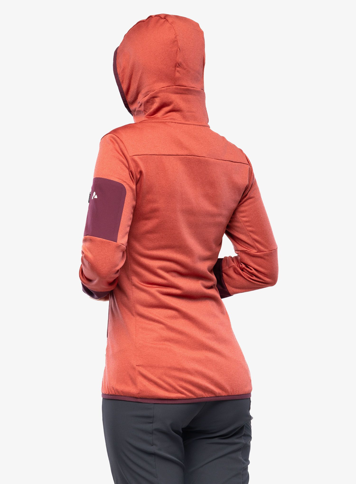 Fleece mikina dámská Vaude Monviso Fleece Jacket II - brick