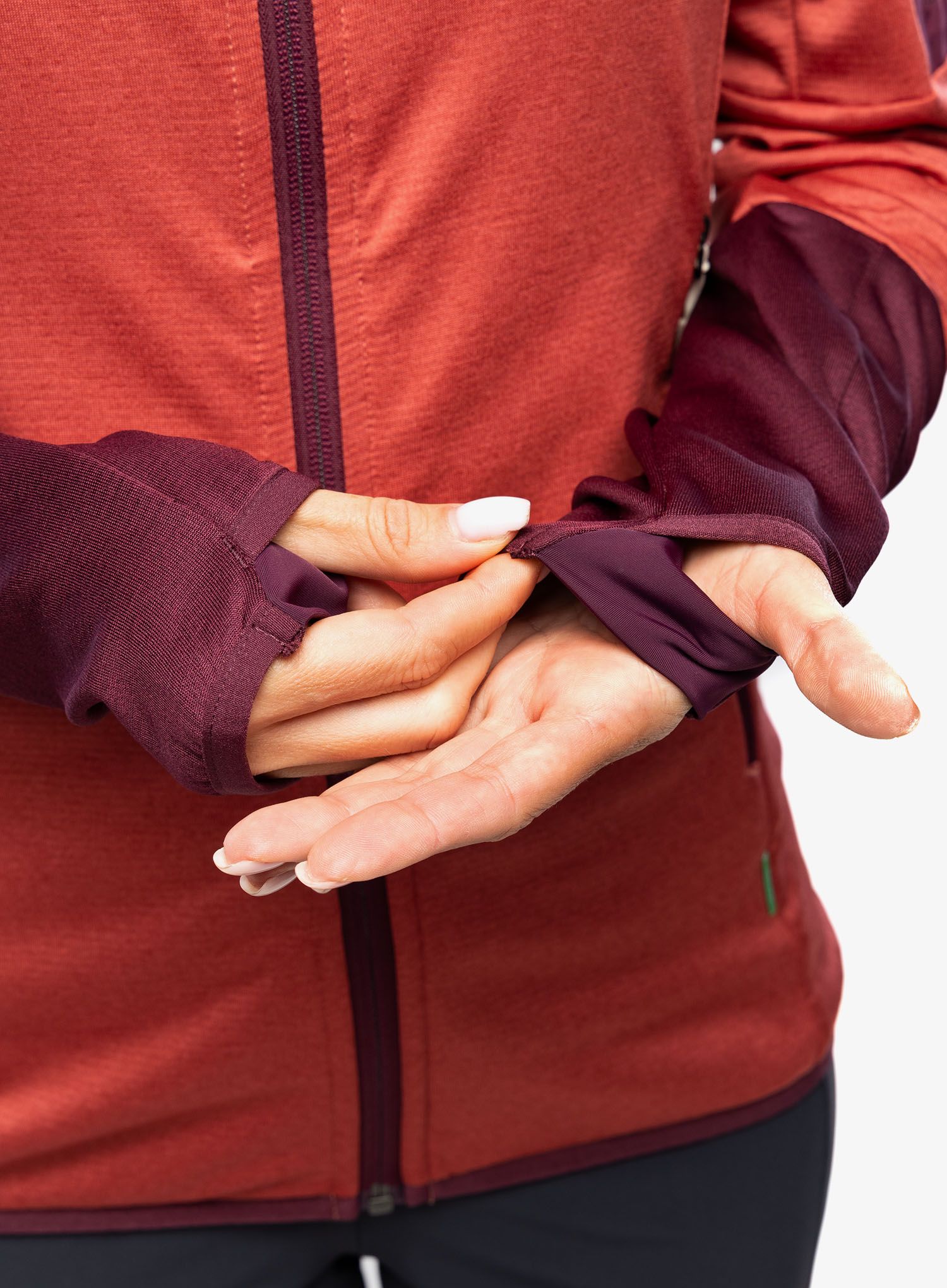Fleece mikina dámská Vaude Monviso Fleece Jacket II - brick