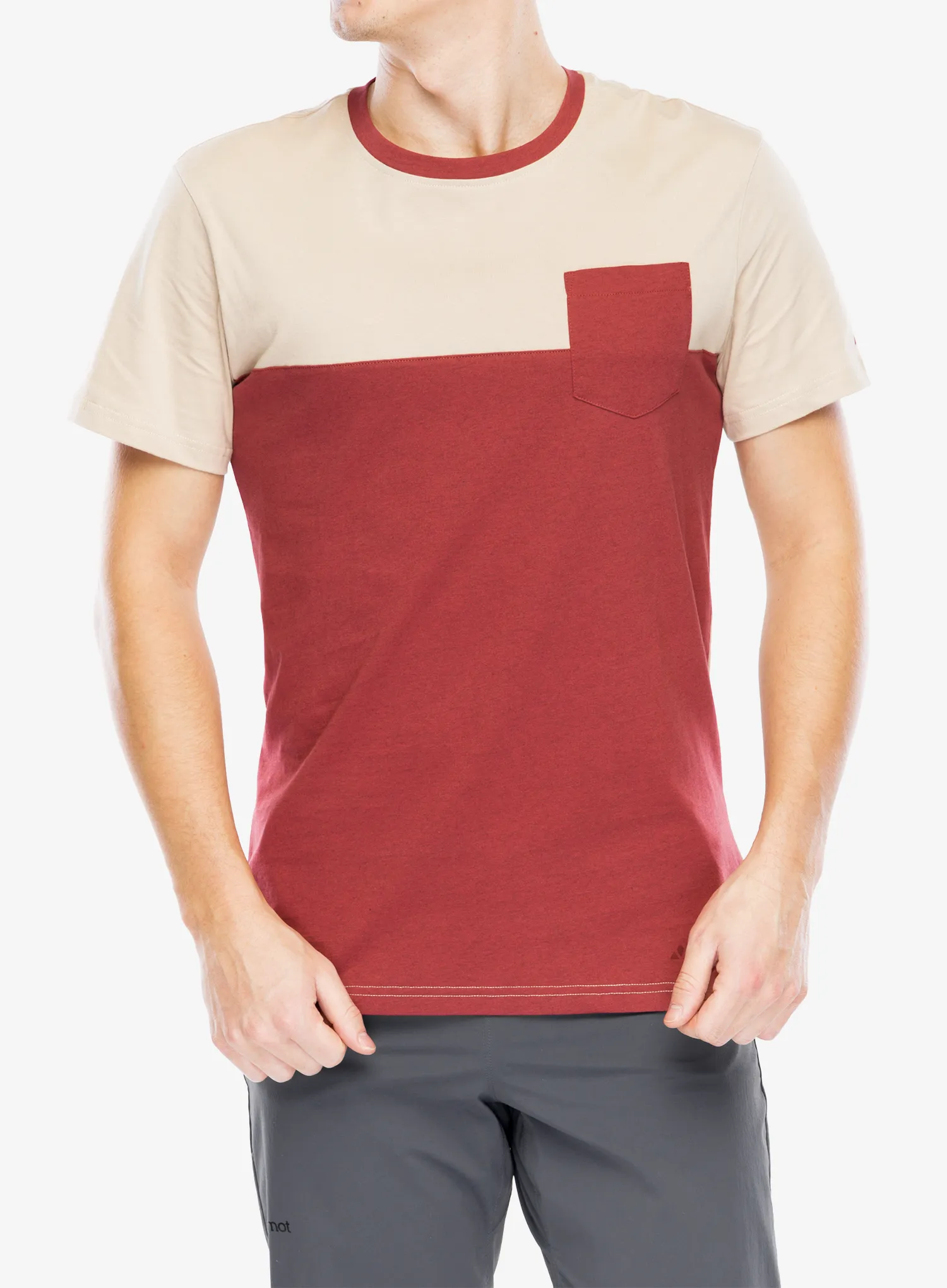 Bavlněné tričko Vaude Nevis Shirt III - redeva