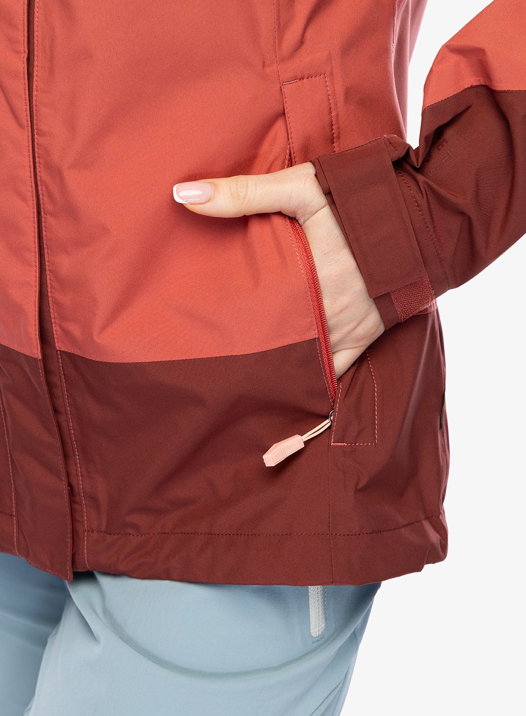 Dámská bunda do deště Vaude Neyland 2.5L Jacket - brick