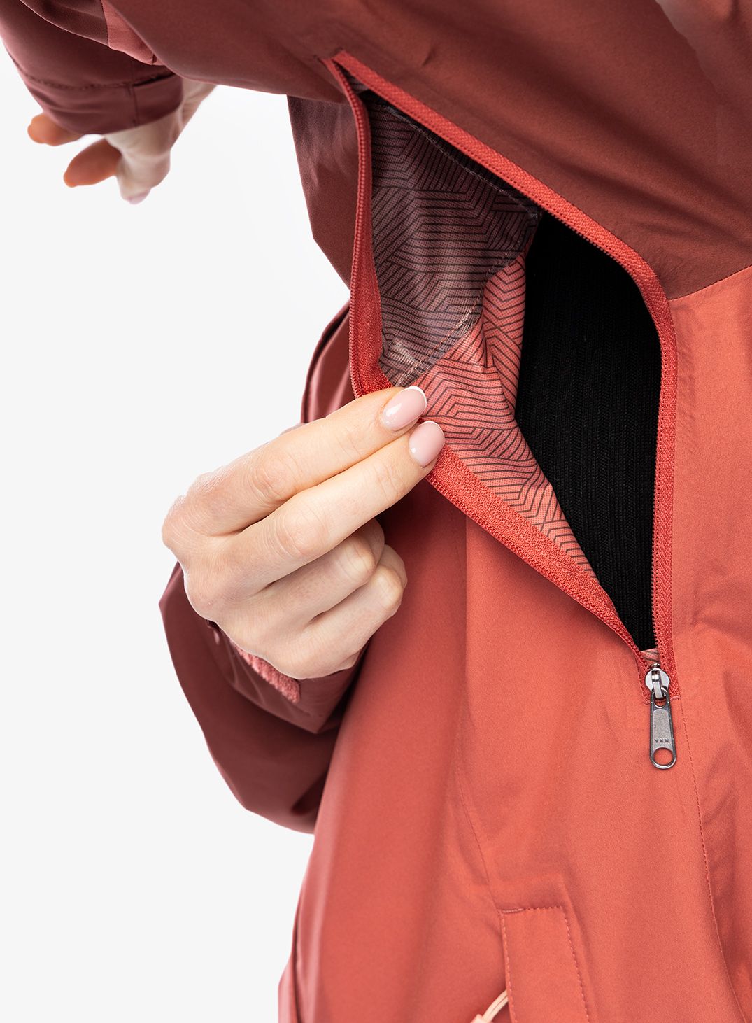 Dámská bunda do deště Vaude Neyland 2.5L Jacket - brick