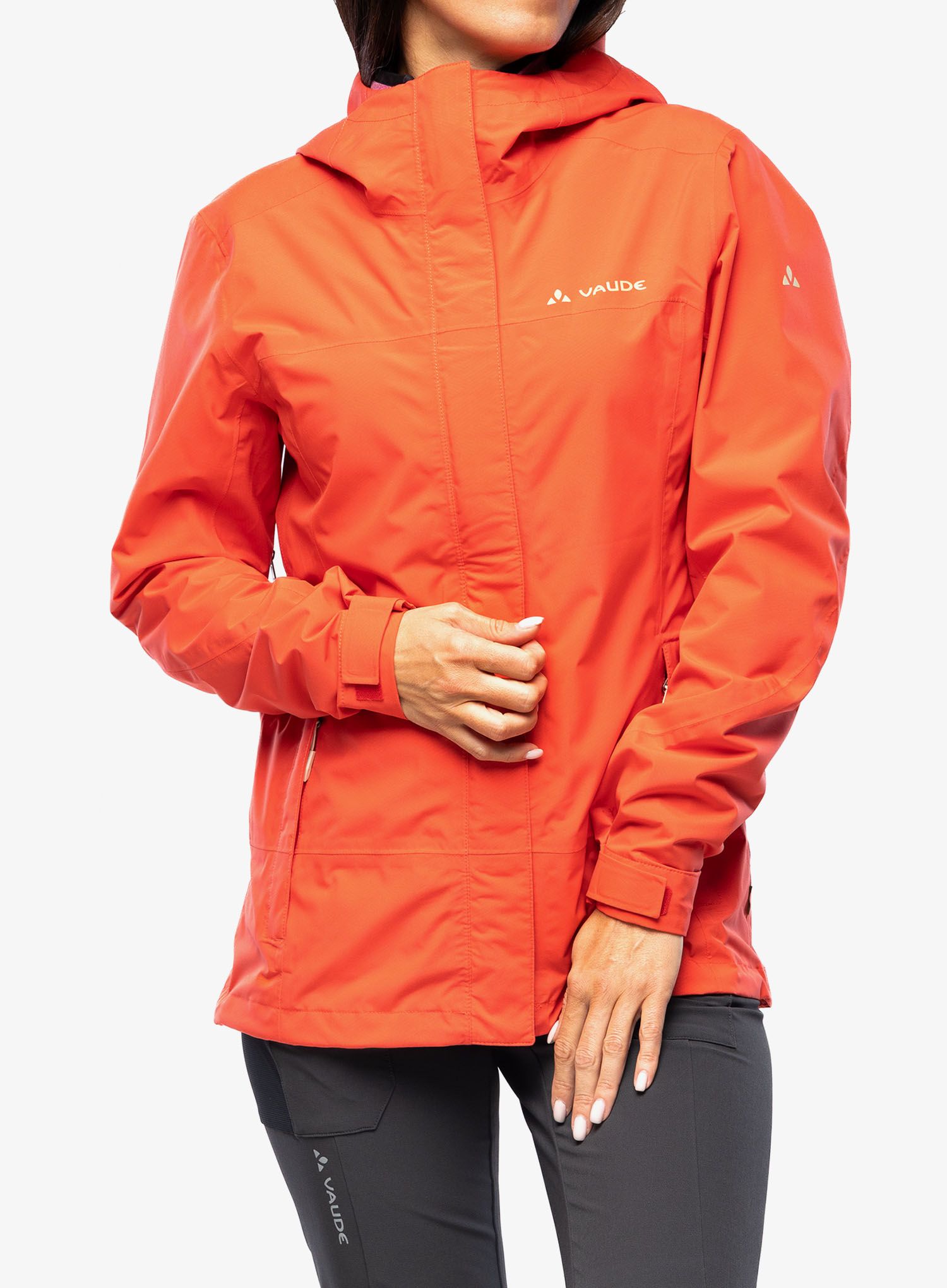Dámská bunda do deště Vaude Neyland 2.5L Jacket - flame