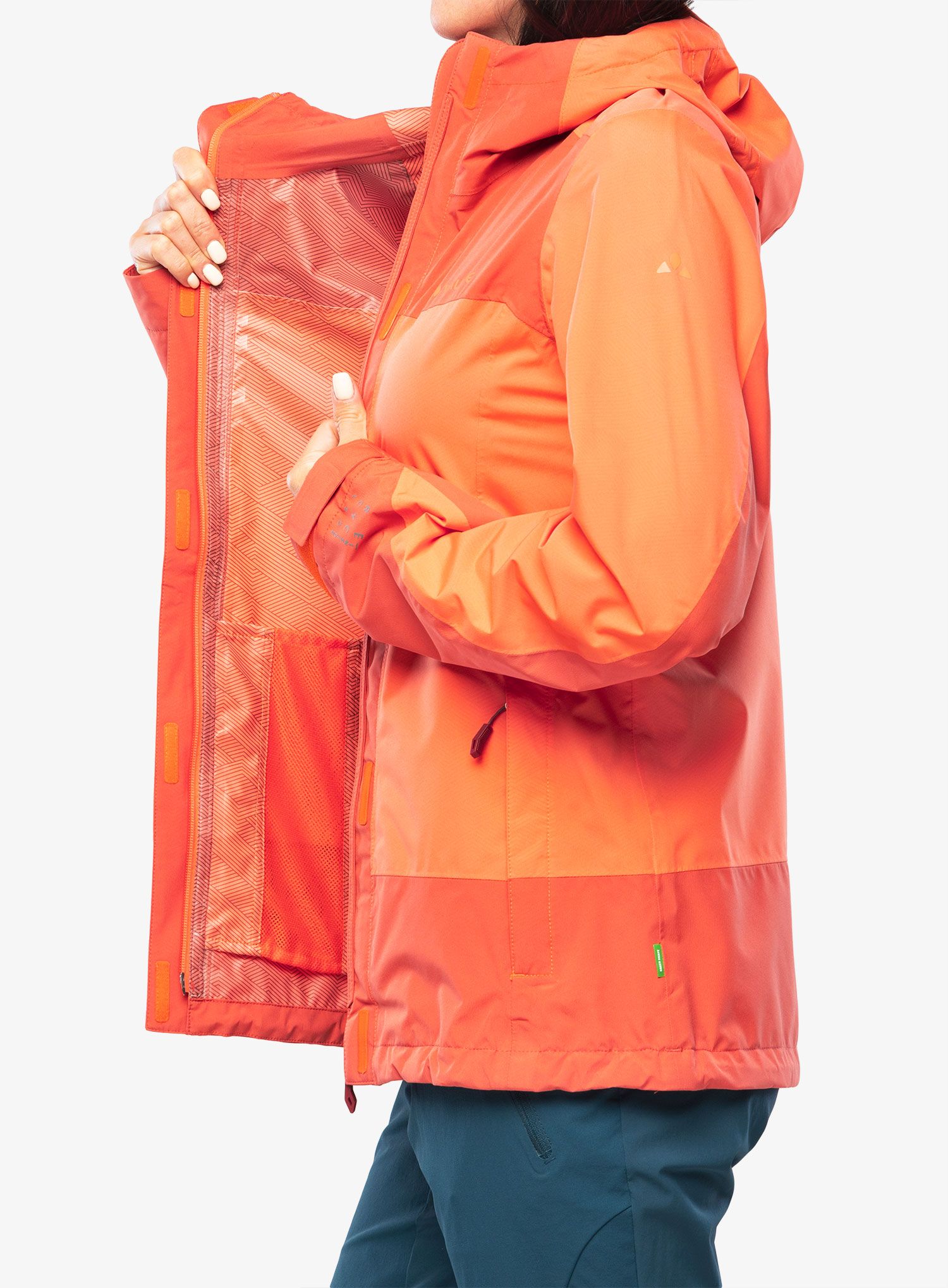 Dámská bunda do deště Vaude Neyland 2.5L Jacket - hokkaido