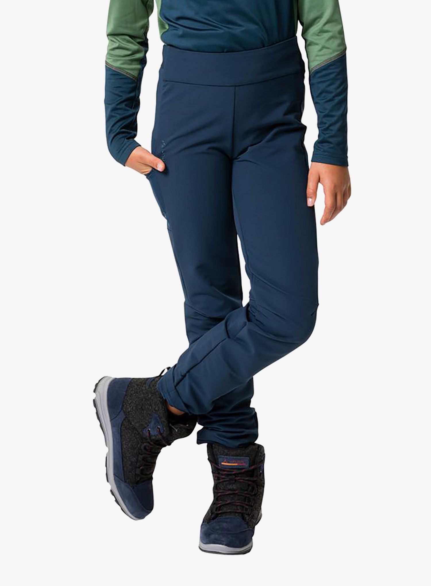 Dětské kalhoty Vaude Patiki Slim Fit Pants - dark sea