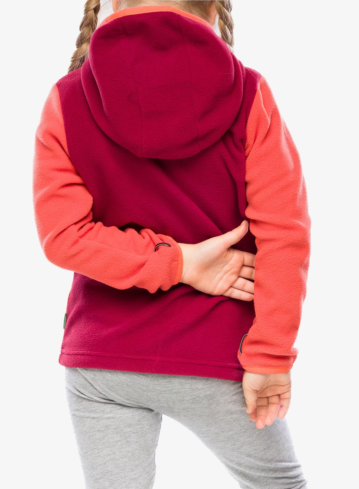 Dětská mikina Vaude Pulex Hooded Jacket II - hot chili