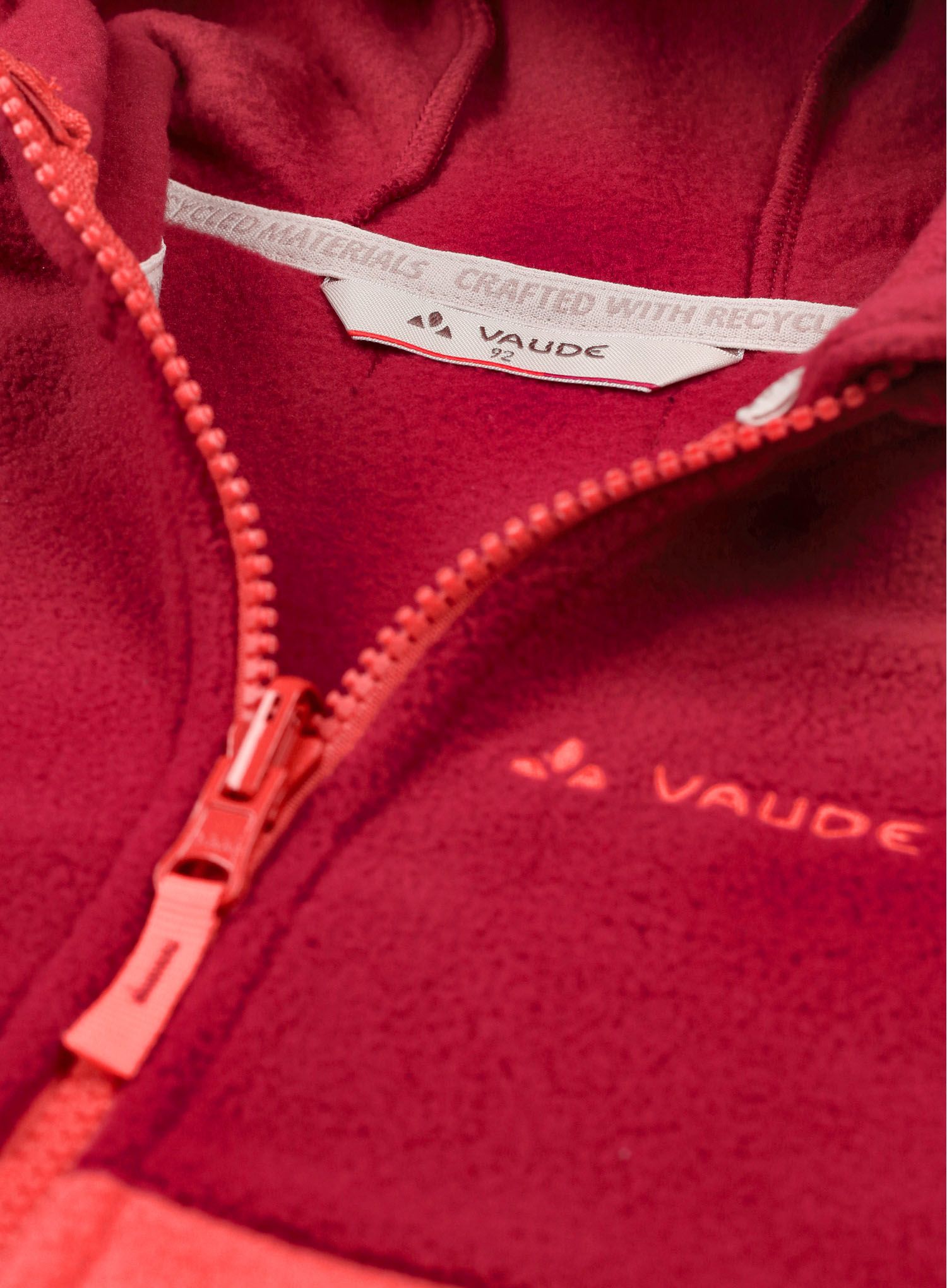 Dětská mikina Vaude Pulex Hooded Jacket II - hot chili