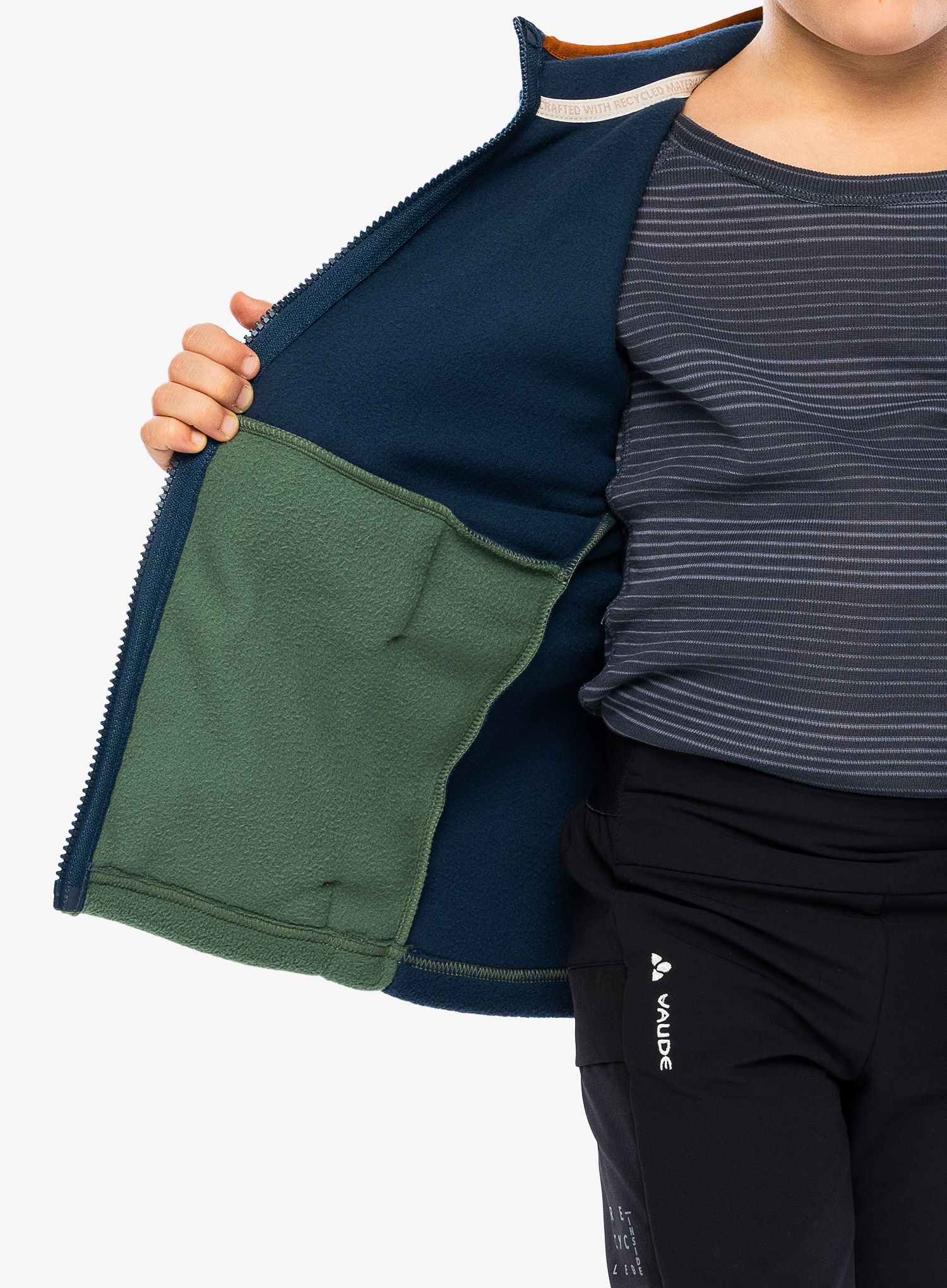 Dětská mikina Vaude Pulex Hooded Jacket II - woodland