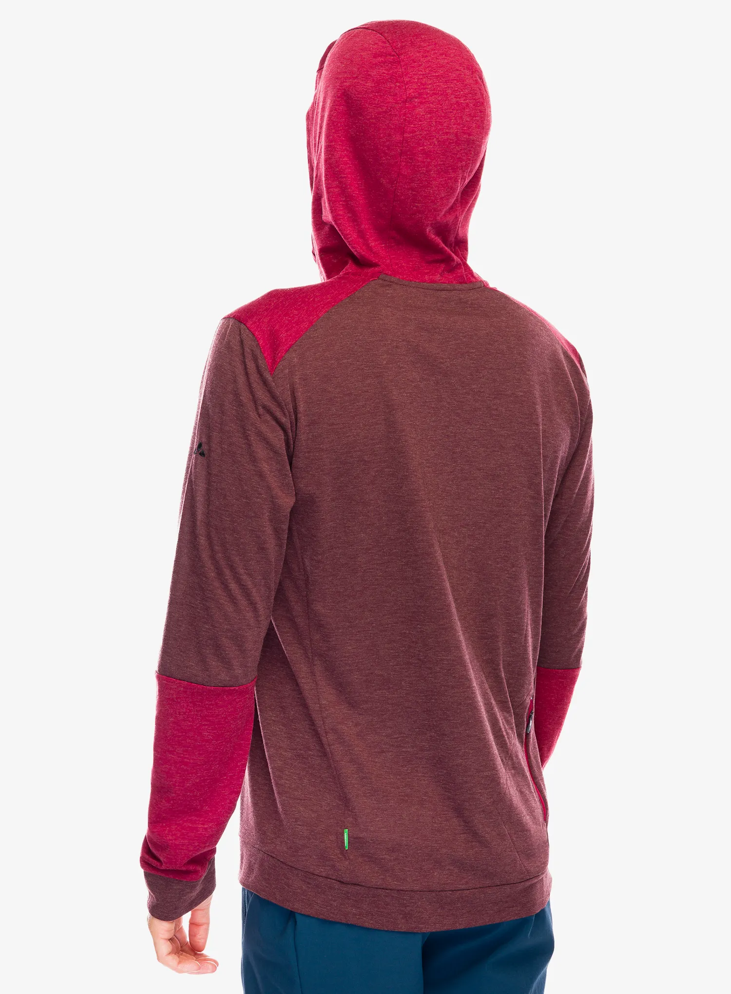 Mikina s kapucí Vaude Qimsa Hoody - dark oak