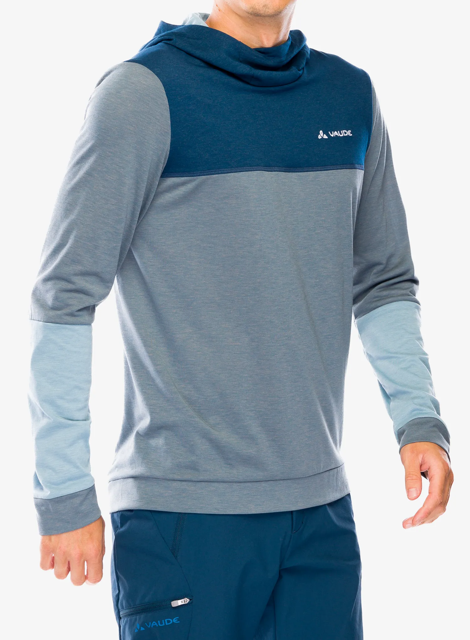 Mikina s kapucí Vaude Qimsa Hoody - heron