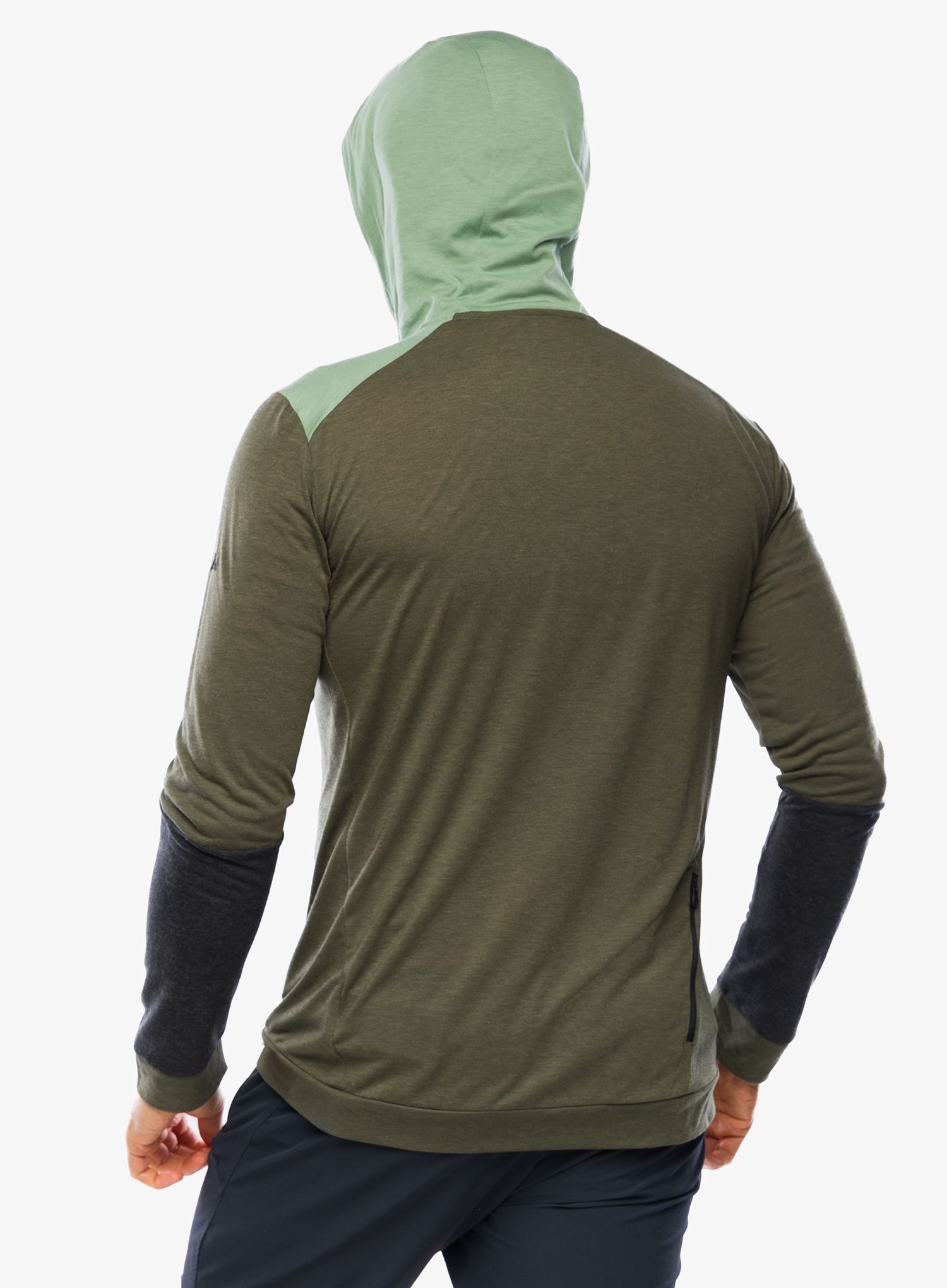 Mikina s kapucí Vaude Qimsa Hoody - khaki