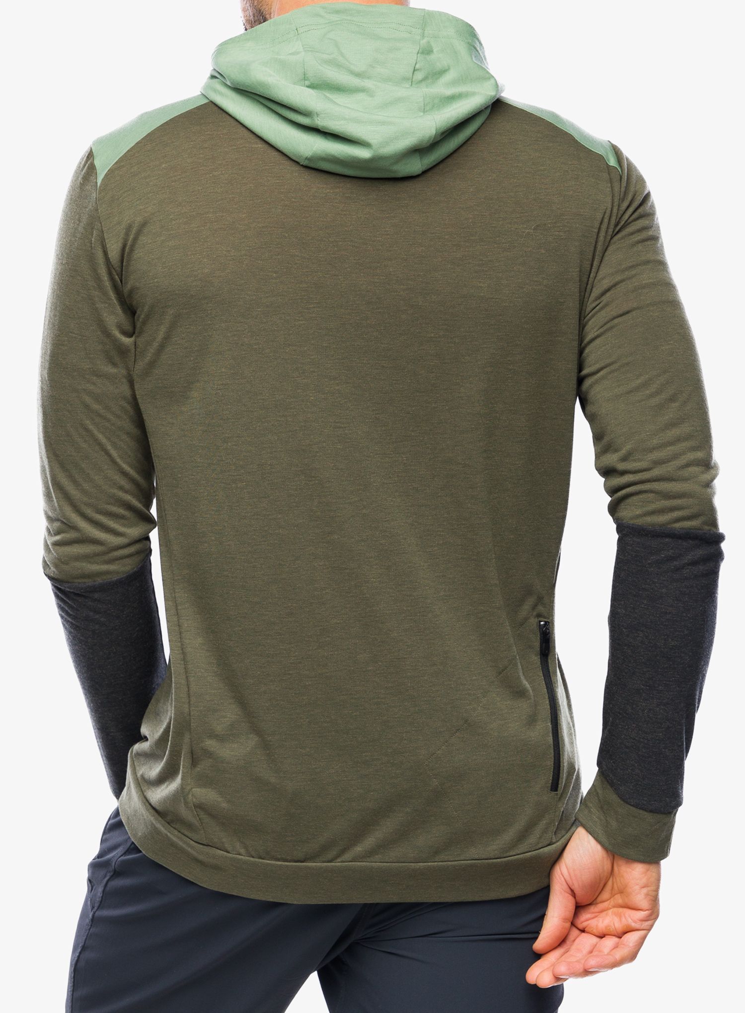 Mikina s kapucí Vaude Qimsa Hoody - khaki