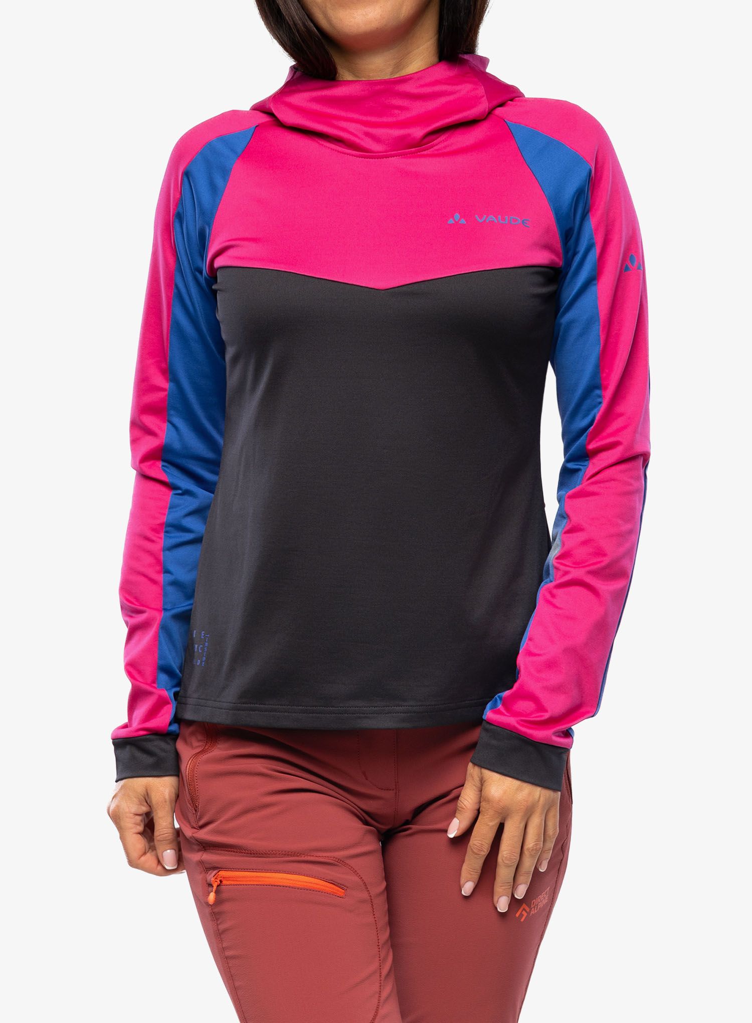 Cyklistická mikina dámská Vaude Qimsa LS Shirt II - rich pink