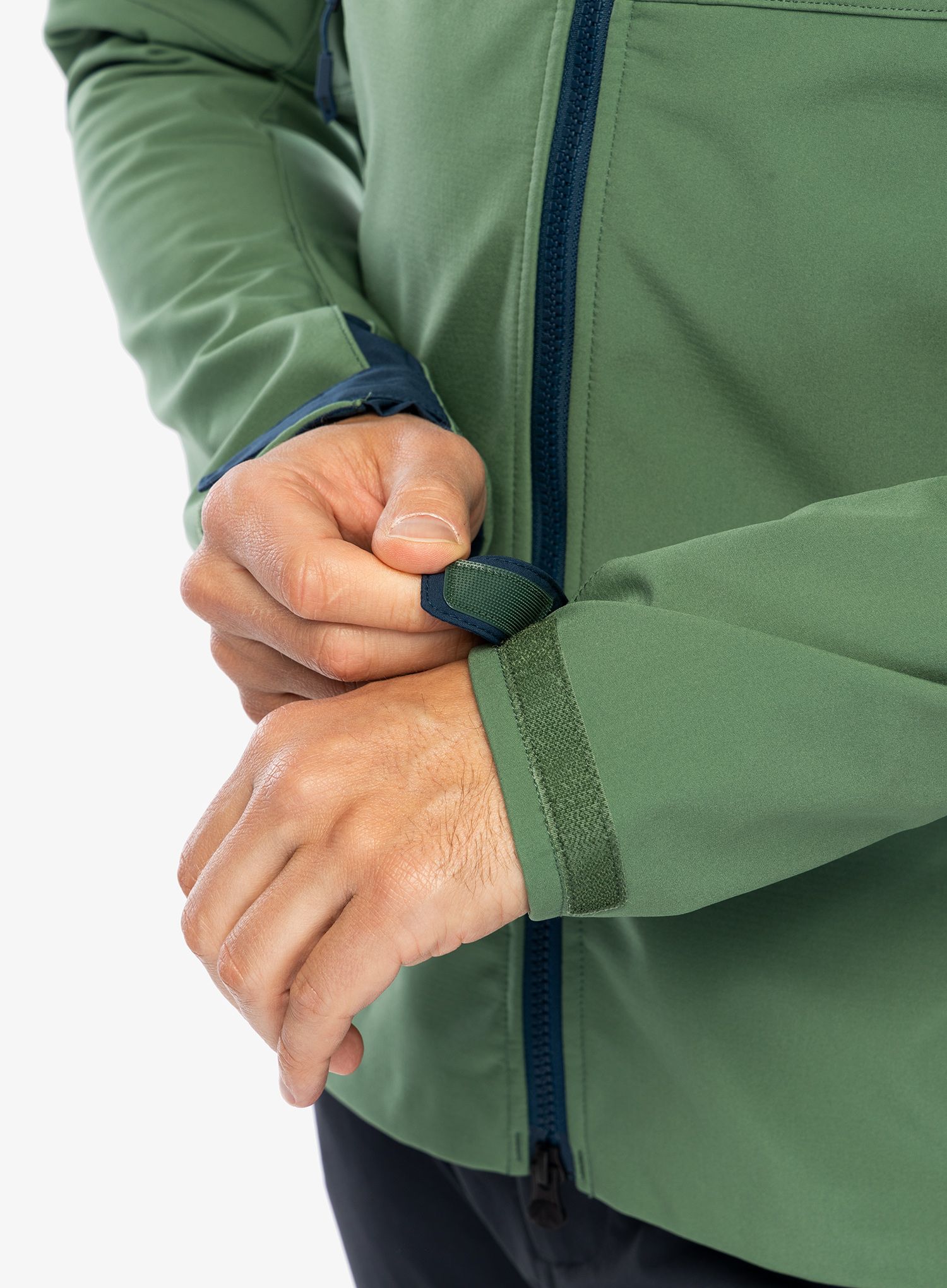 Softshellová bunda Vaude Roccia Softshell Jacket II - woodland/dark sea