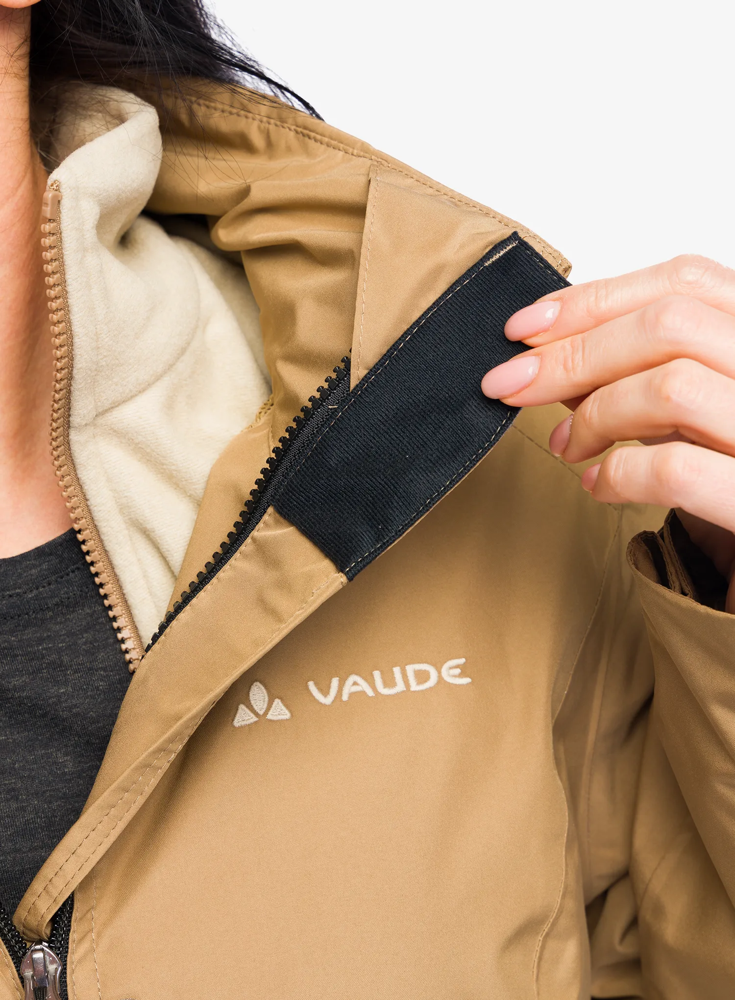 Dámská bunda Vaude Rosemoor 3in1 Jacket II - oat