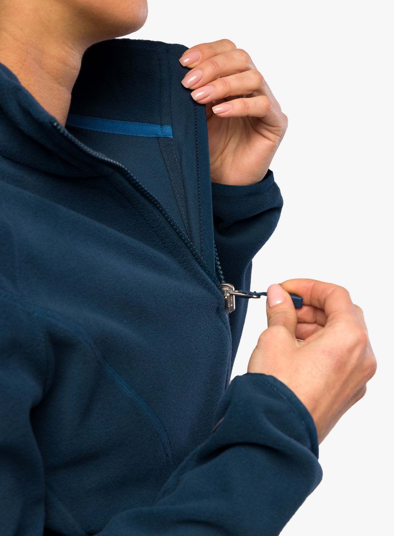 Fleece mikina dámská Vaude Rosemoor Fleece Jacket II - dark sea
