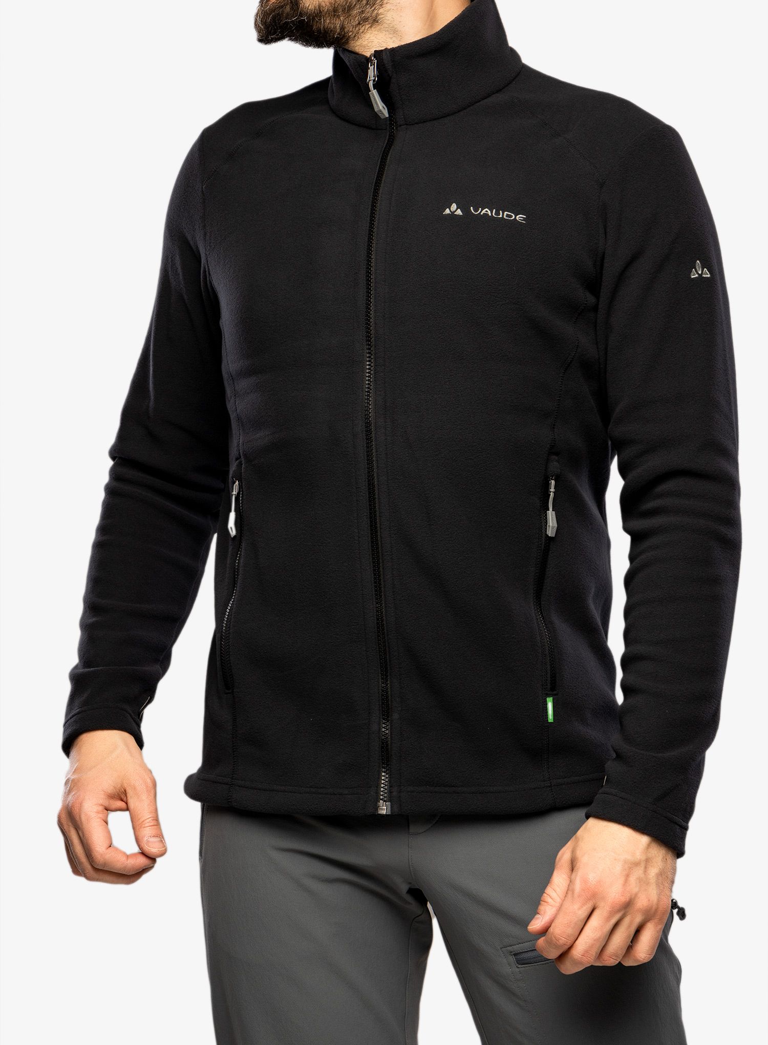 Fleece mikina Vaude Rosemoor Fleece Jacket II - black