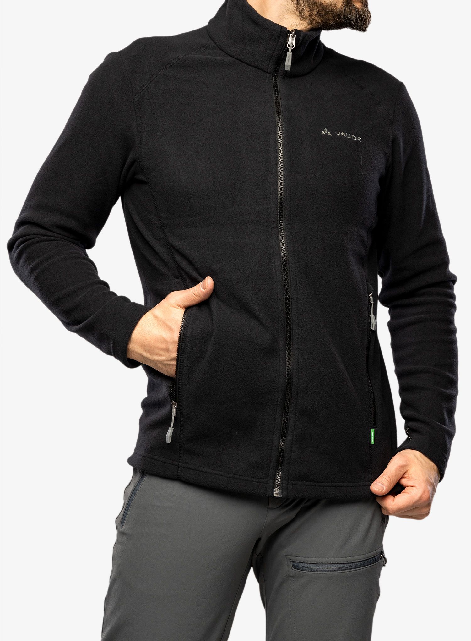 Fleece mikina Vaude Rosemoor Fleece Jacket II - black