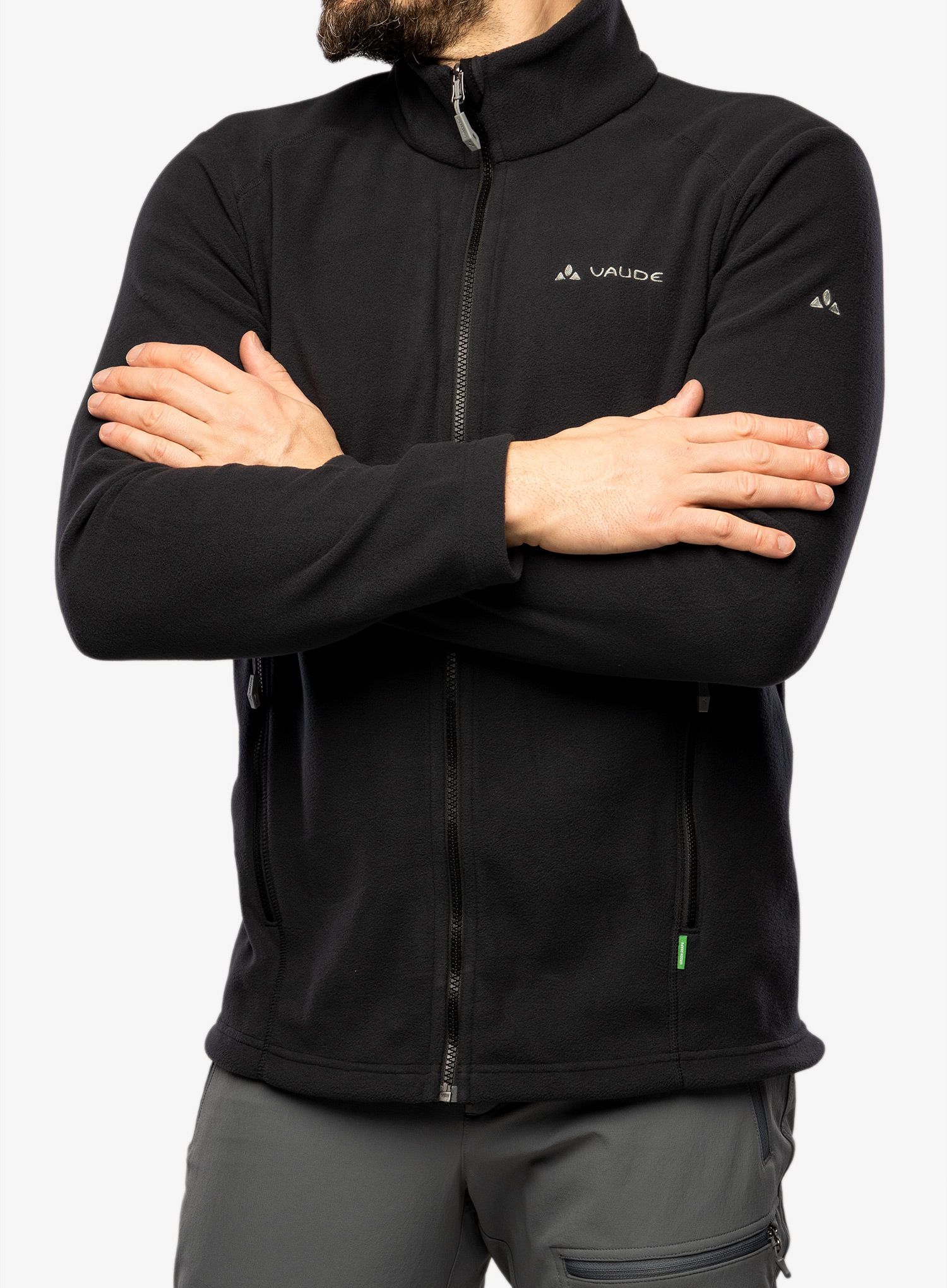 Fleece mikina Vaude Rosemoor Fleece Jacket II - black