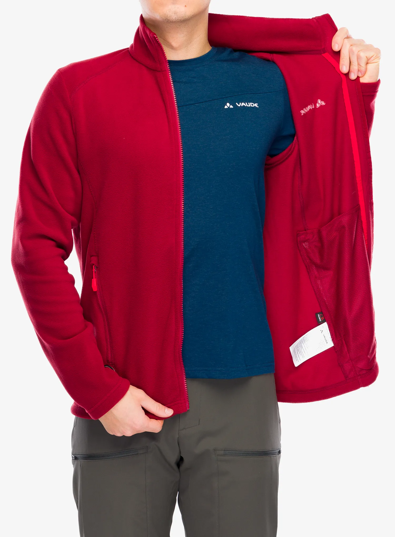Fleecová bunda Vaude Rosemoor Fleece Jacket II - carmine uni