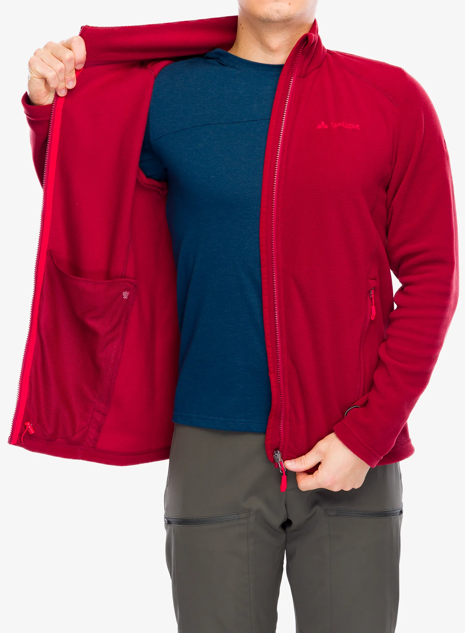 Fleecová bunda Vaude Rosemoor Fleece Jacket II - carmine uni