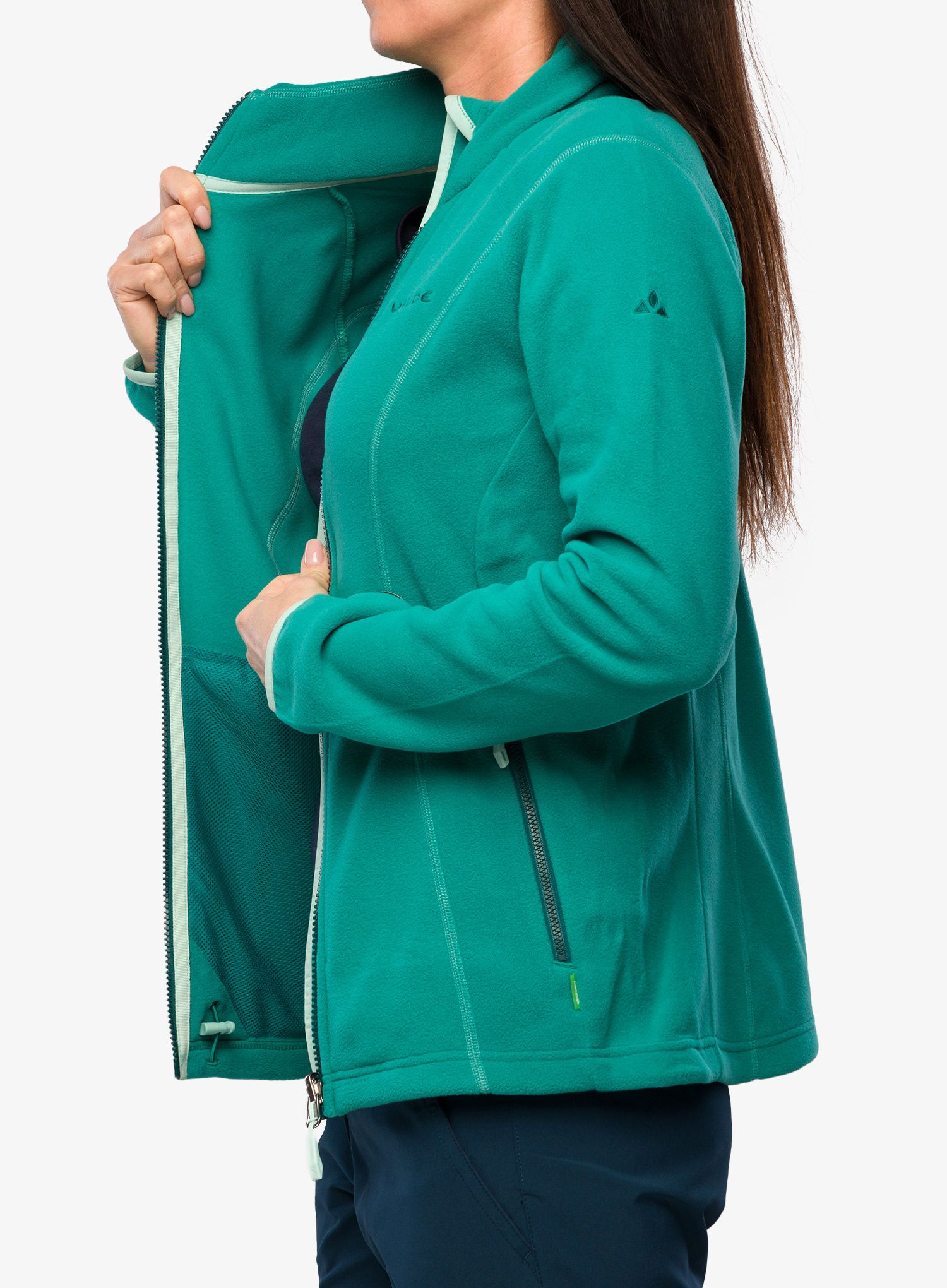 Fleece mikina dámská Vaude Rosemoor Fleece Jacket II - wave