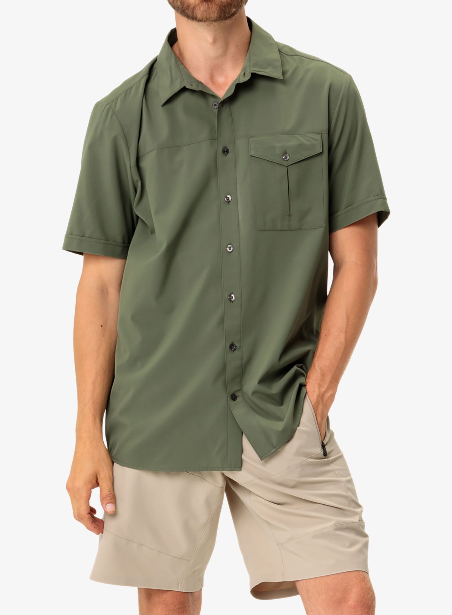 Turistická košile Vaude Rosemoor Shirt II - cedar wood uni