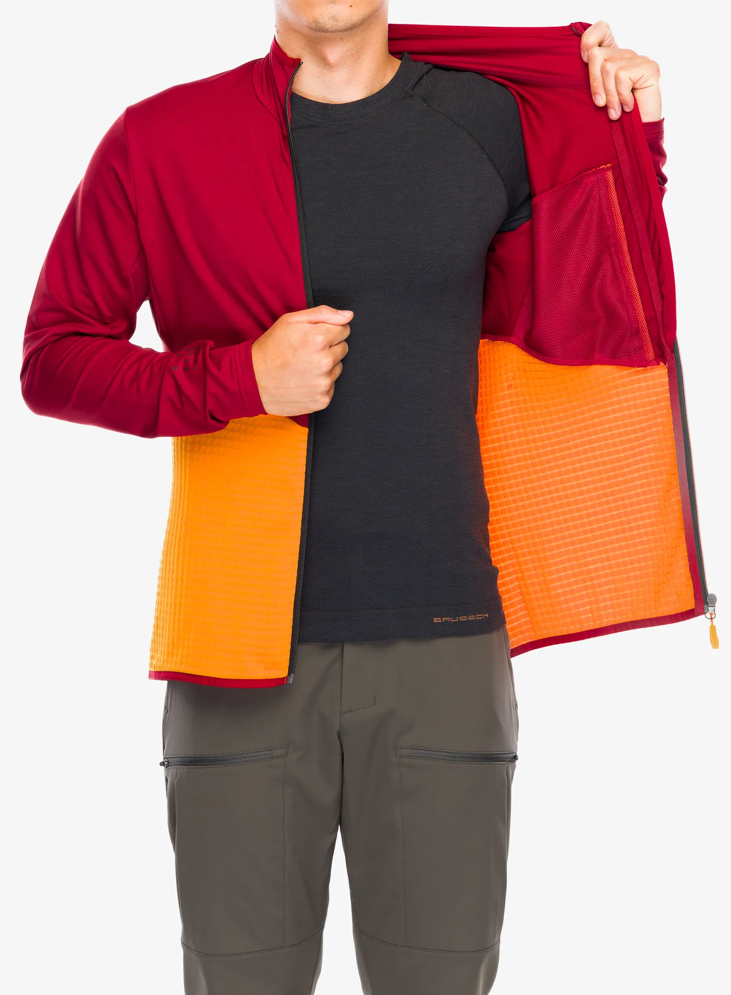 Fleece mikina Vaude Scopi Fleece Jacket - carmine