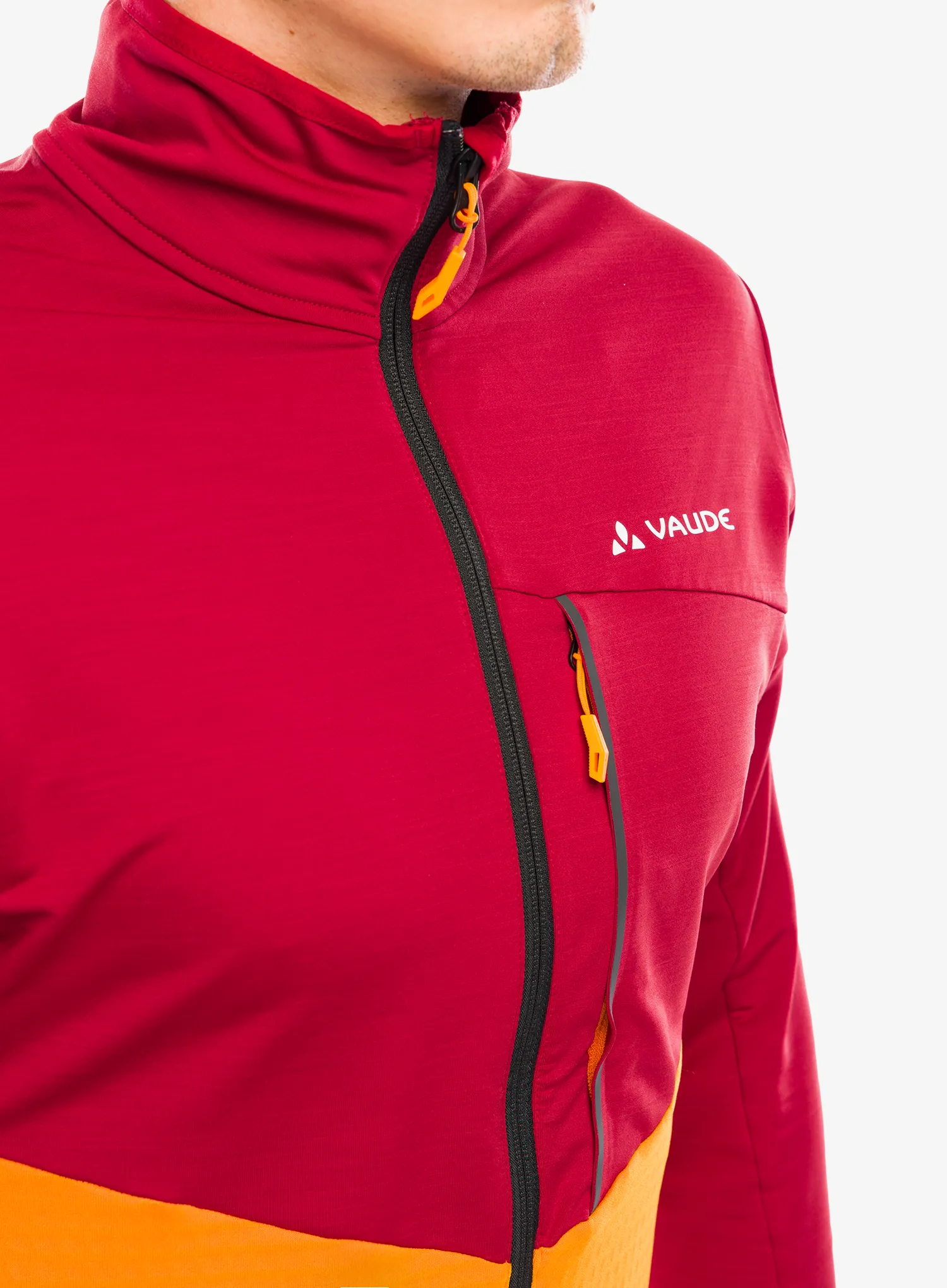 Fleece mikina Vaude Scopi Fleece Jacket - carmine