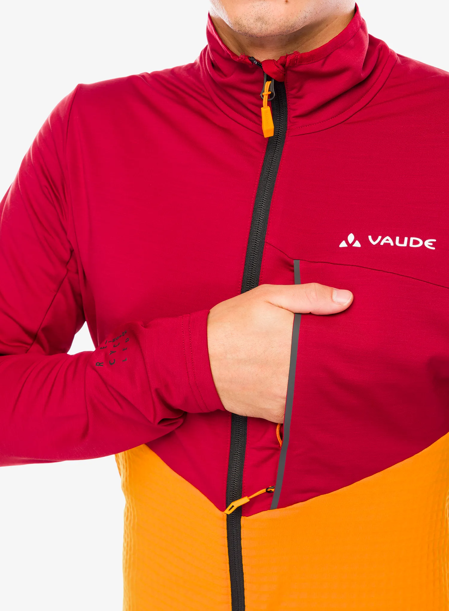 Fleece mikina Vaude Scopi Fleece Jacket - carmine
