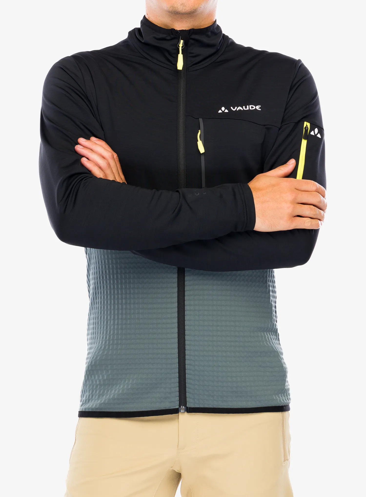 Fleece mikina Vaude Scopi Fleece Jacket - heron