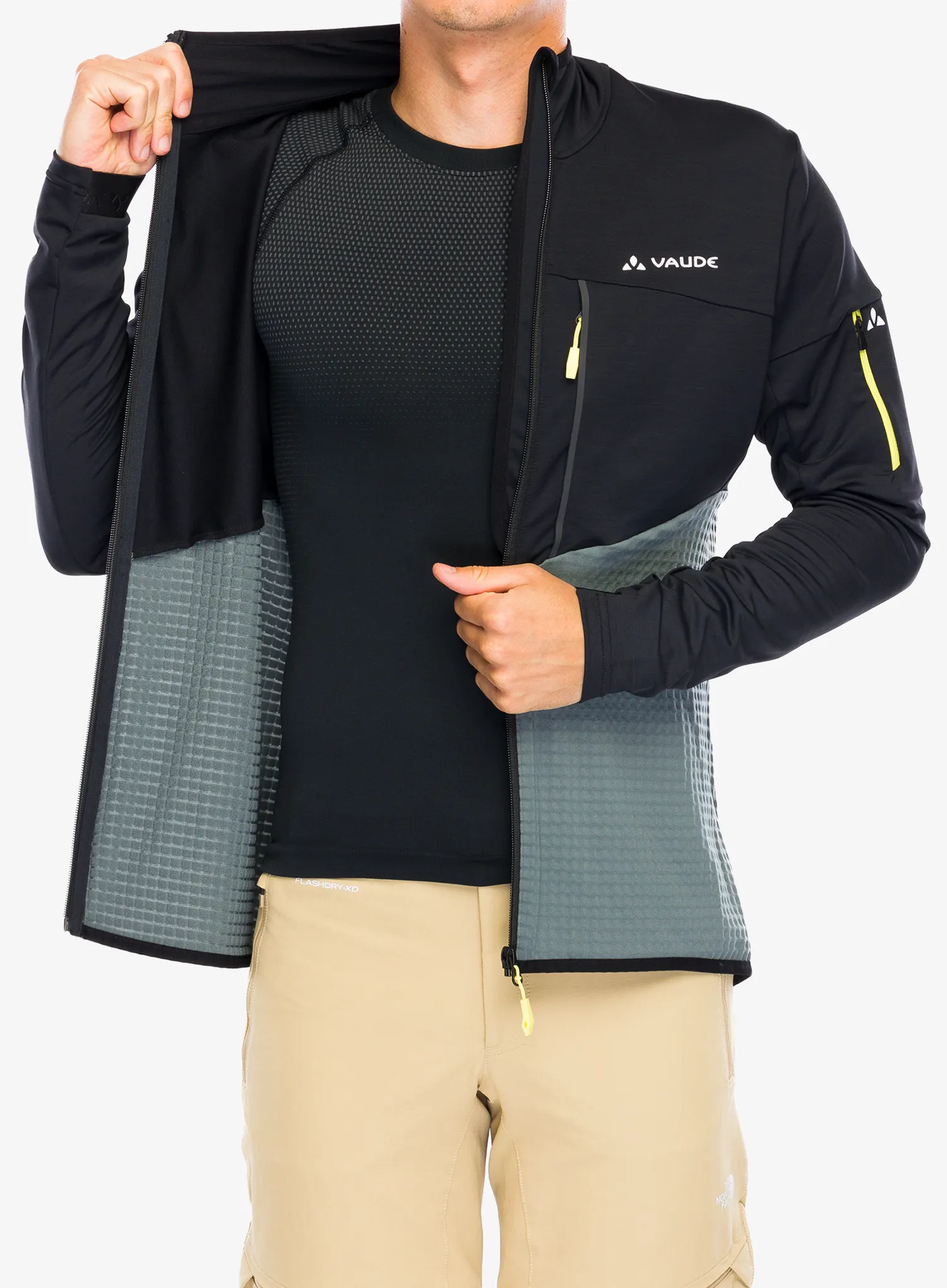 Fleece mikina Vaude Scopi Fleece Jacket - heron