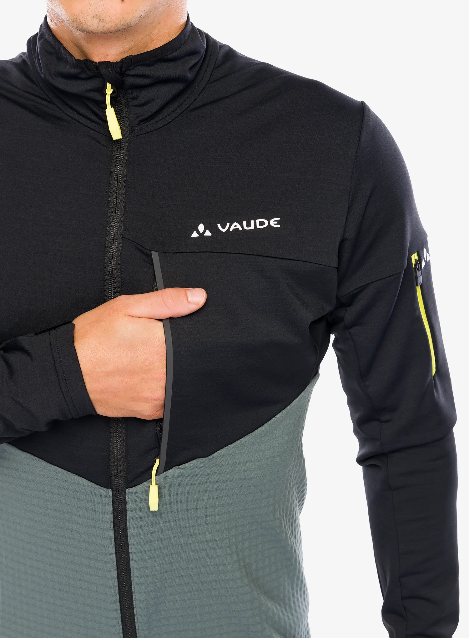 Fleece mikina Vaude Scopi Fleece Jacket - heron