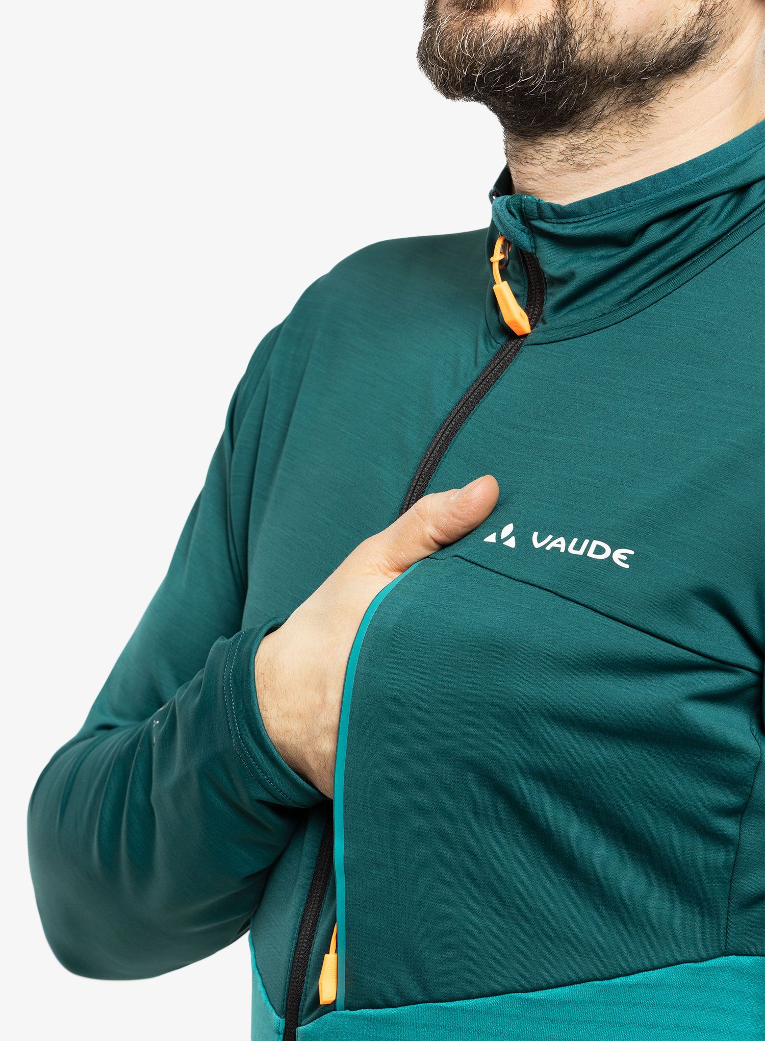 Fleece mikina Vaude Scopi Fleece Jacket - mallard green