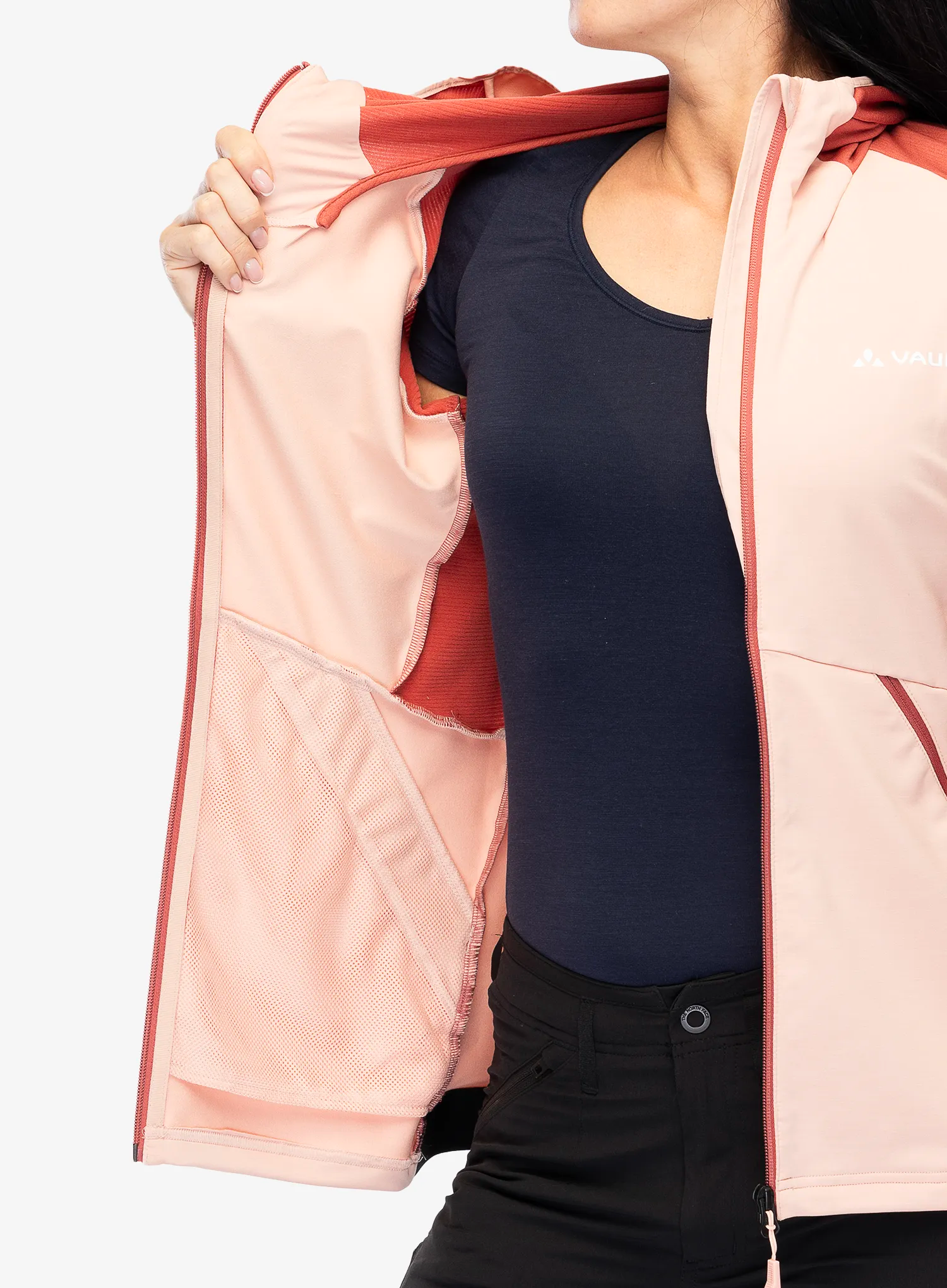 Fleece mikina dámská Vaude Scopi Fleece Jacket - soft rose