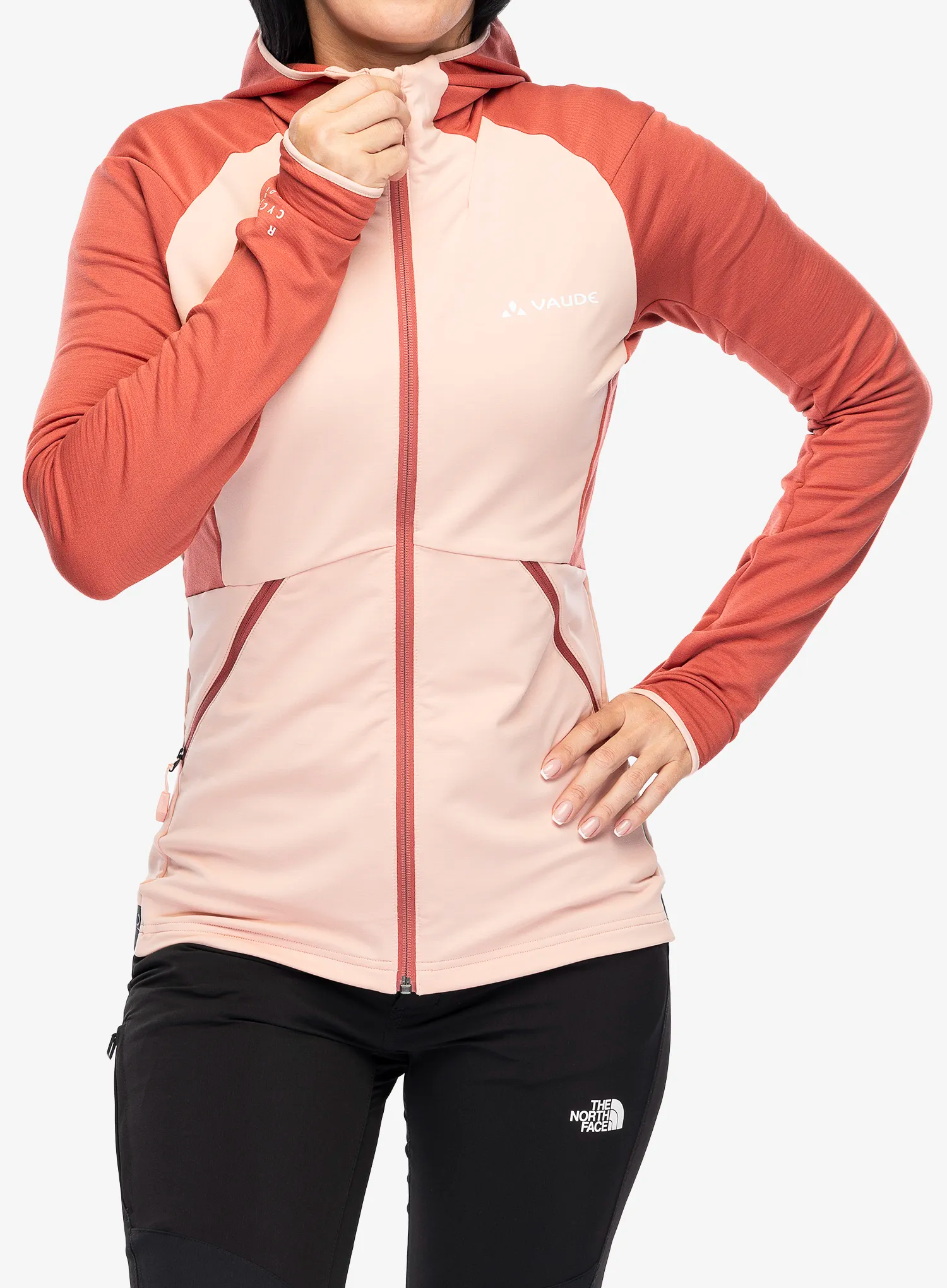 Fleece mikina dámská Vaude Scopi Fleece Jacket - soft rose