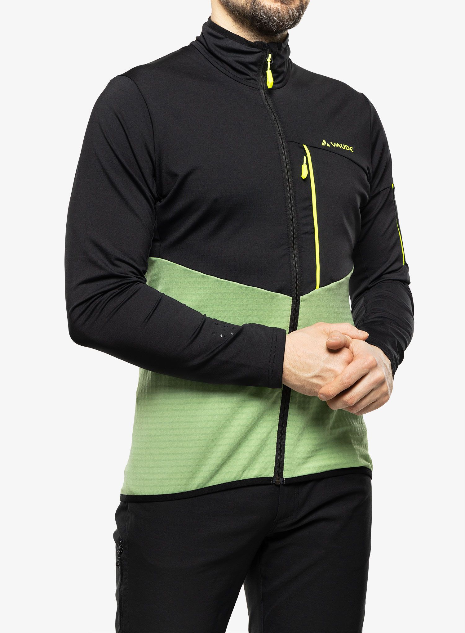Fleece mikina Vaude Scopi Fleece Jacket - willow green