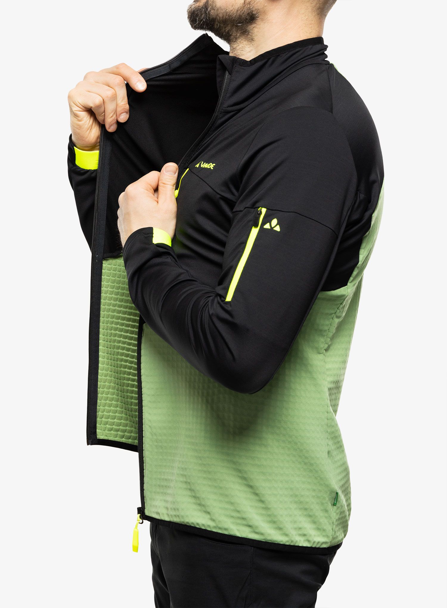 Fleece mikina Vaude Scopi Fleece Jacket - willow green