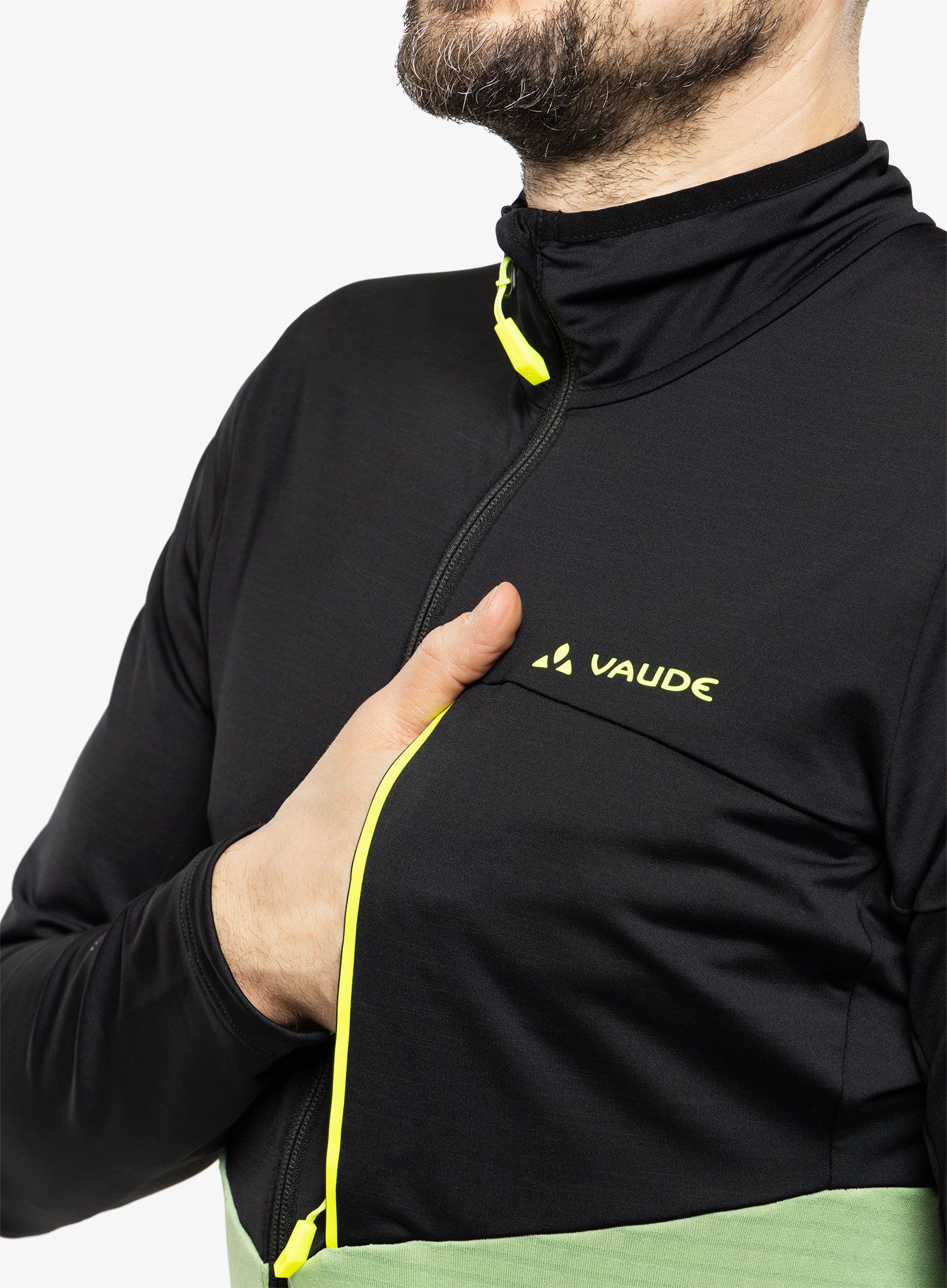 Fleece mikina Vaude Scopi Fleece Jacket - willow green