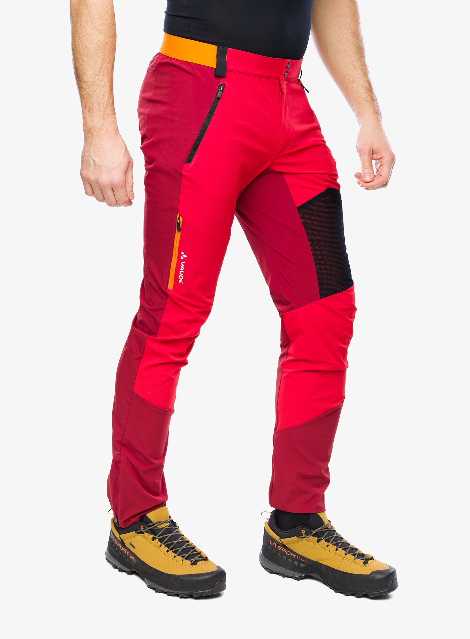 Softshell kalhoty Vaude Scopi Pants III - carmine