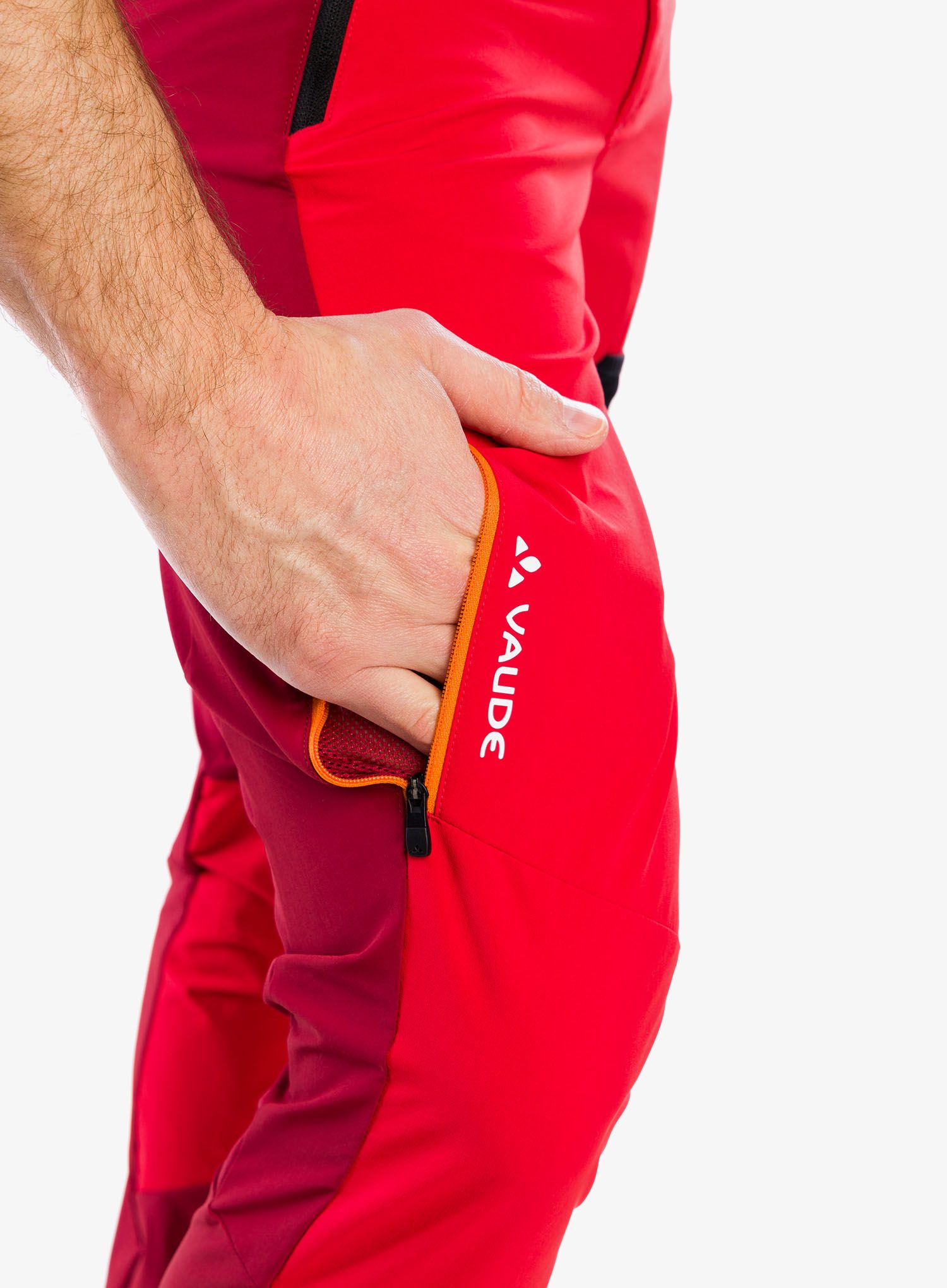 Softshell kalhoty Vaude Scopi Pants III - carmine