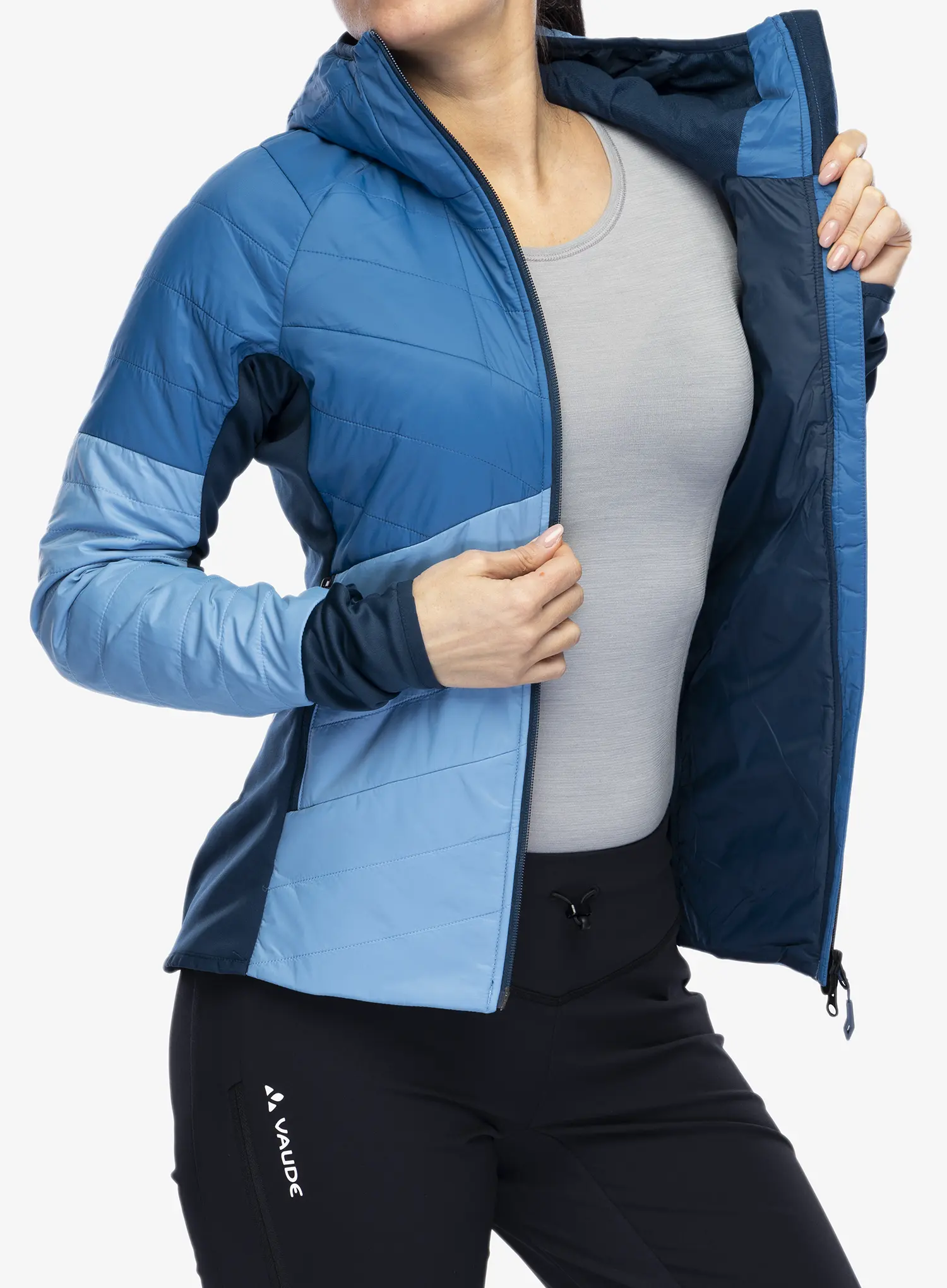 Zateplená bunda dámská Vaude Sesvenna Jacket IV - pastel blue