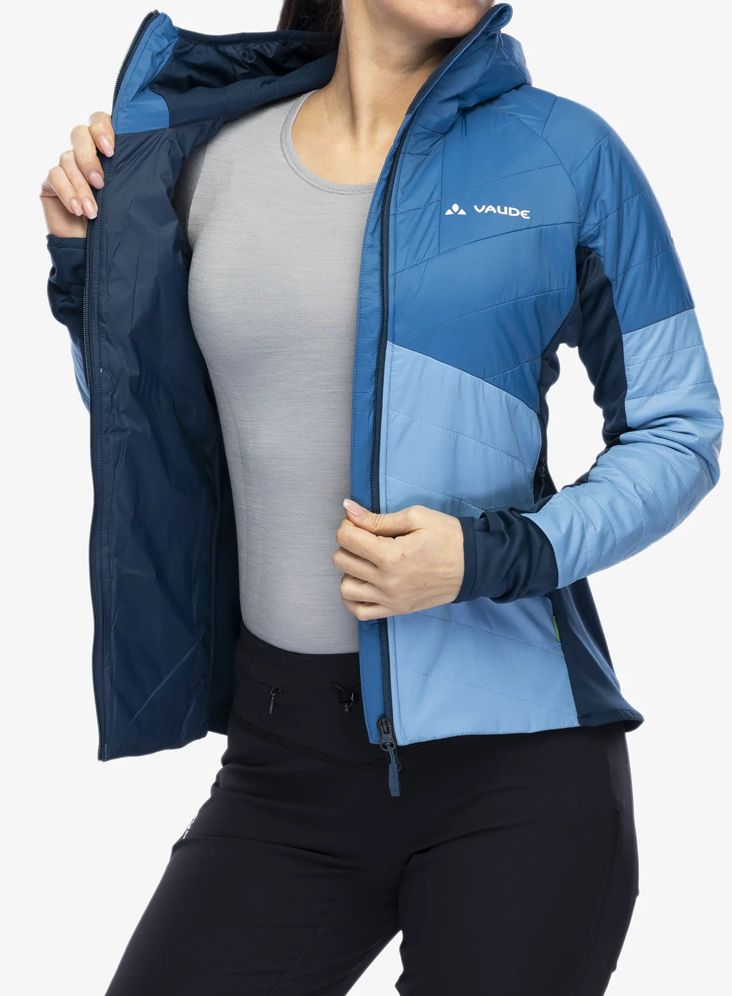 Zateplená bunda dámská Vaude Sesvenna Jacket IV - pastel blue
