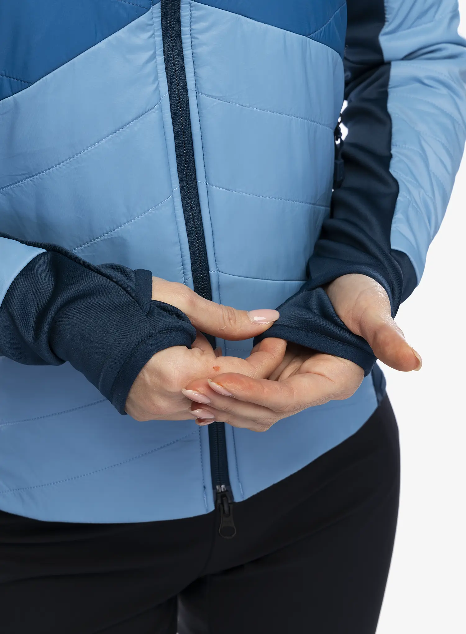 Zateplená bunda dámská Vaude Sesvenna Jacket IV - pastel blue