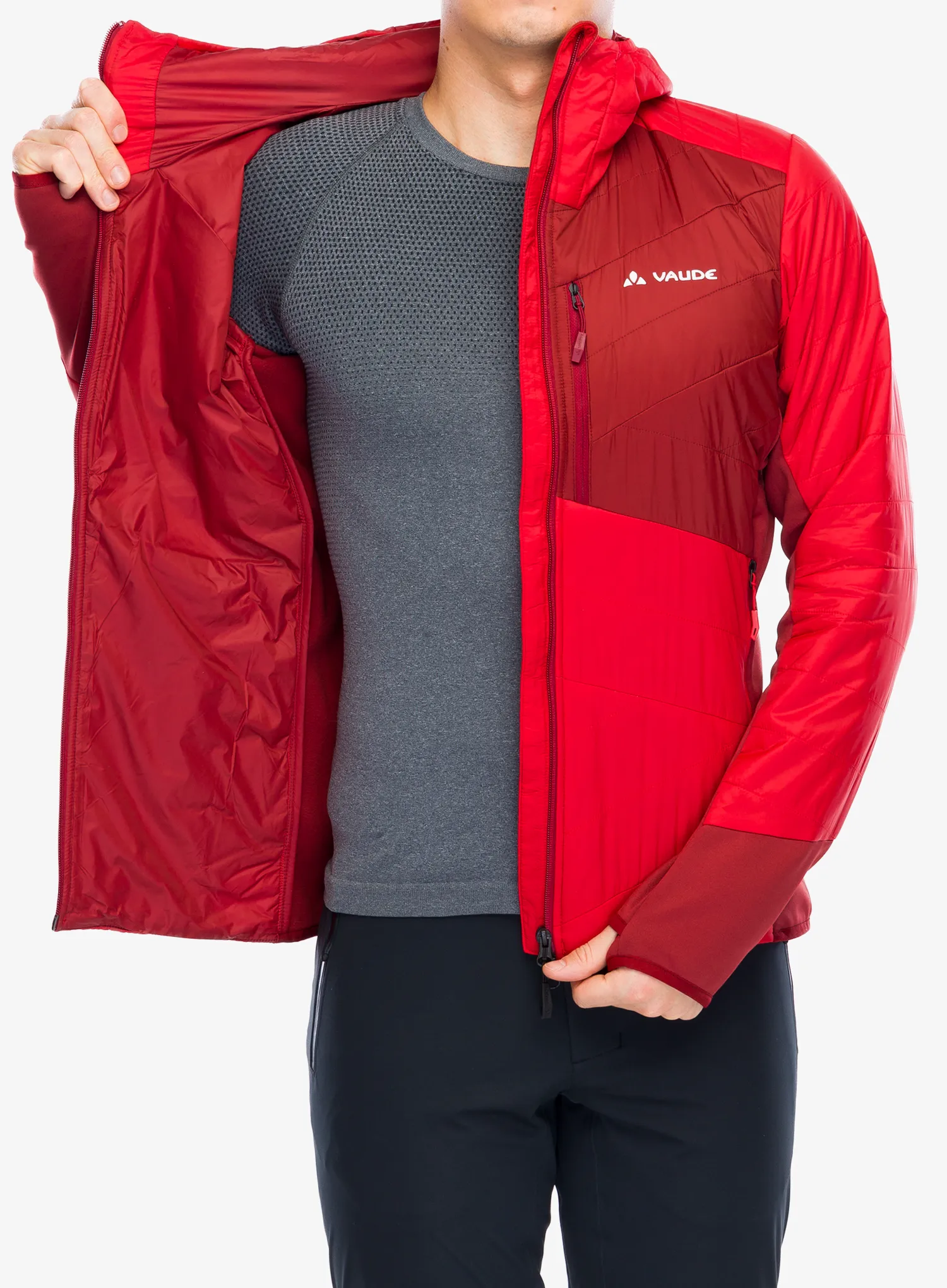 Zateplená bunda Vaude Sesvenna Jacket IV - red