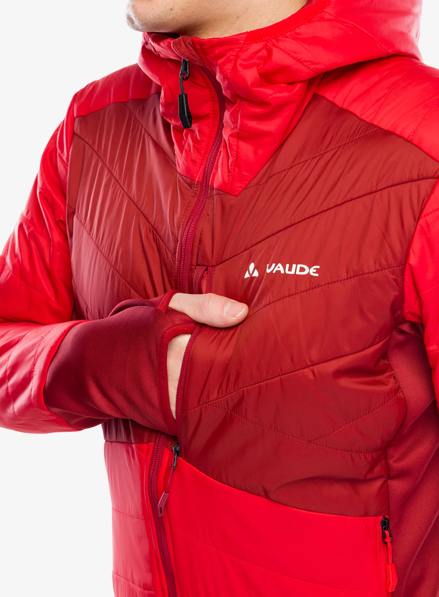 Zateplená bunda Vaude Sesvenna Jacket IV - red