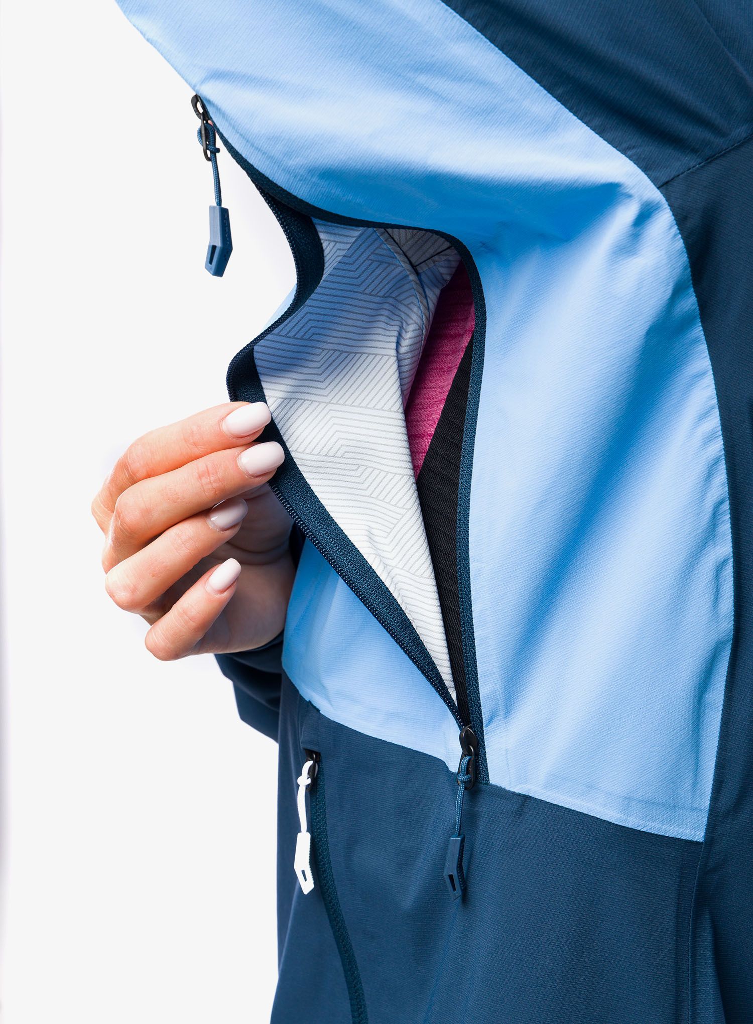Dámská bunda do deště Vaude Simony 2,5L Jacket IV - blue jay