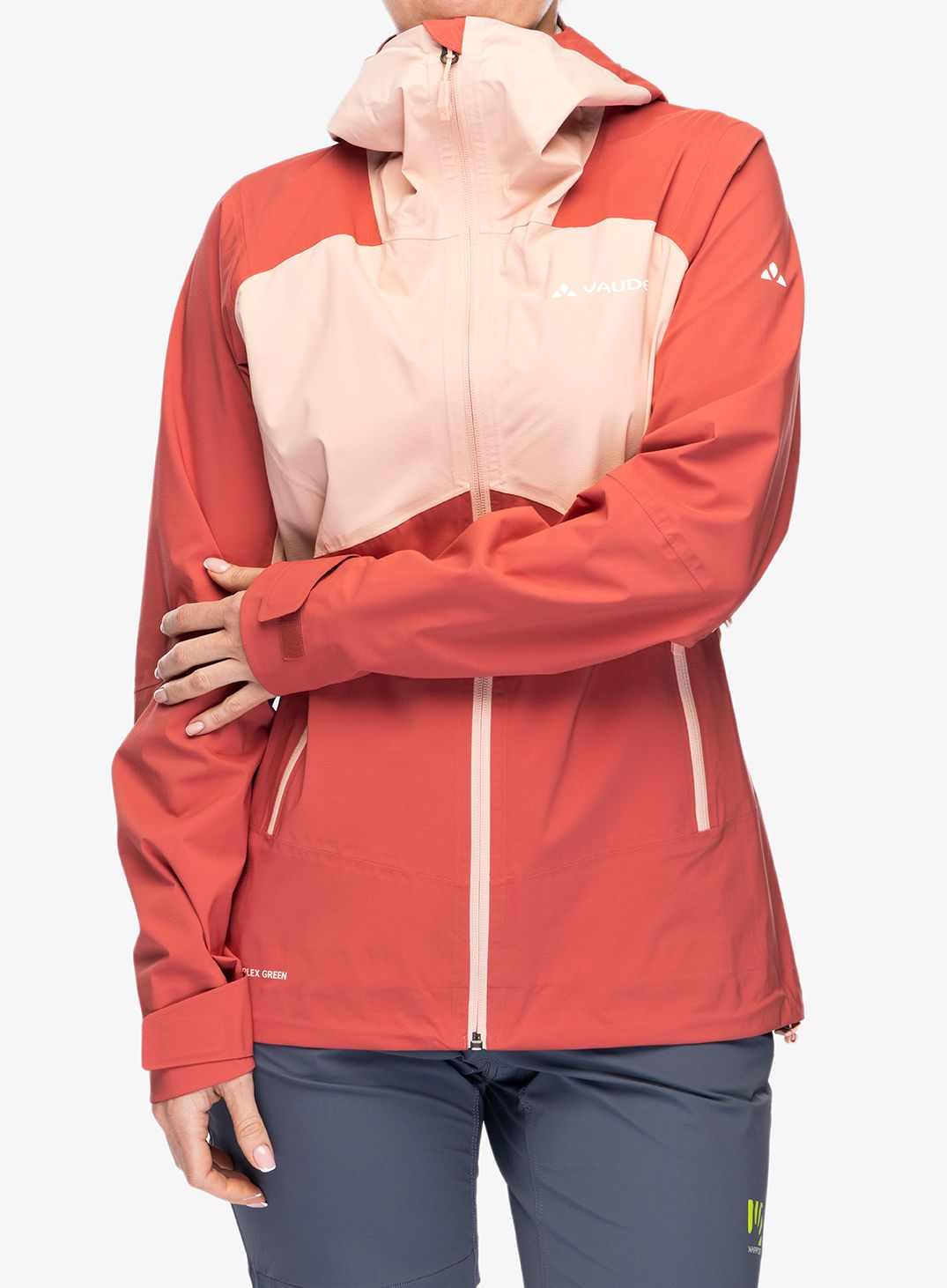 Dámská bunda do deště Vaude Simony 2,5L Jacket IV - brick
